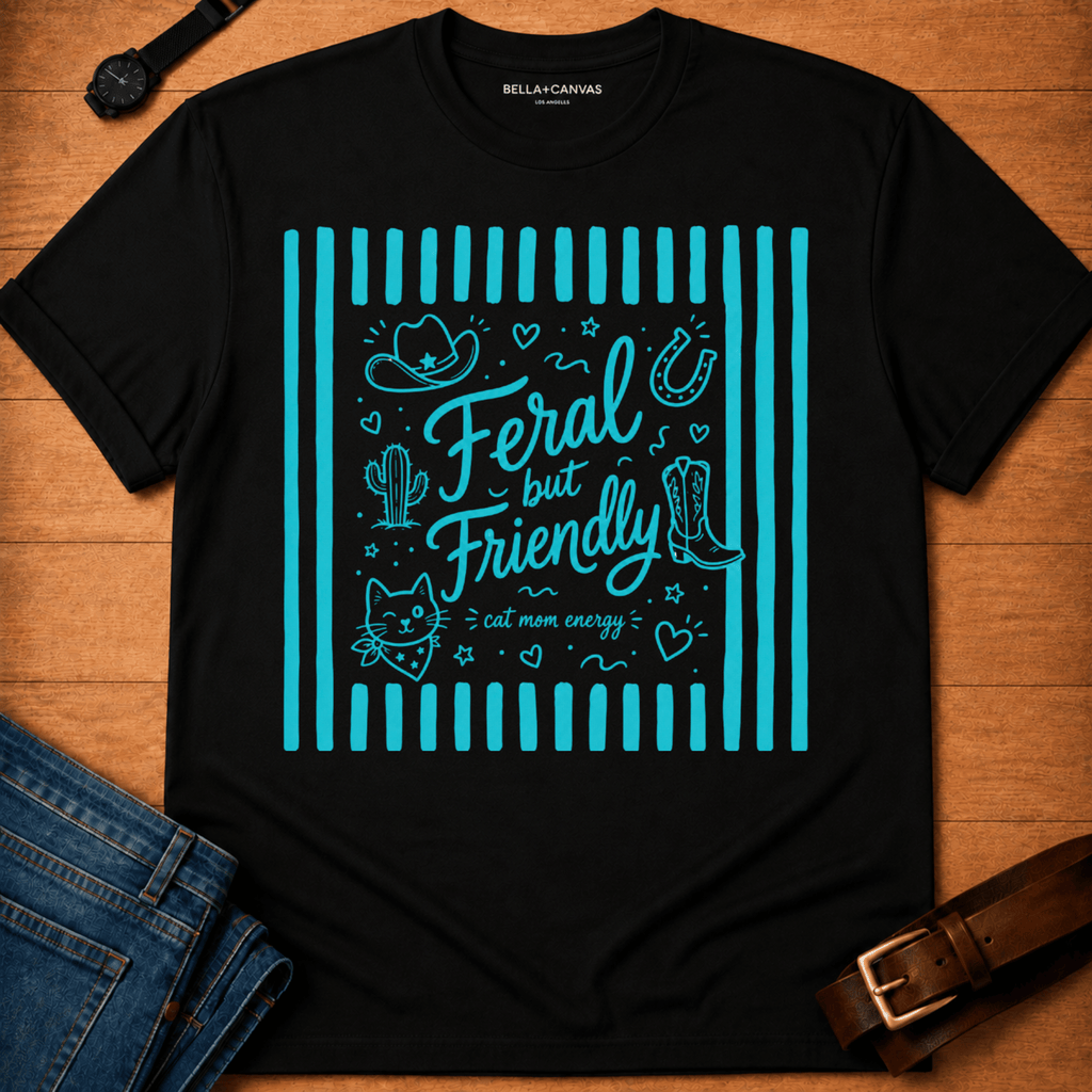 Feral but Friendly Stripes T-shirt