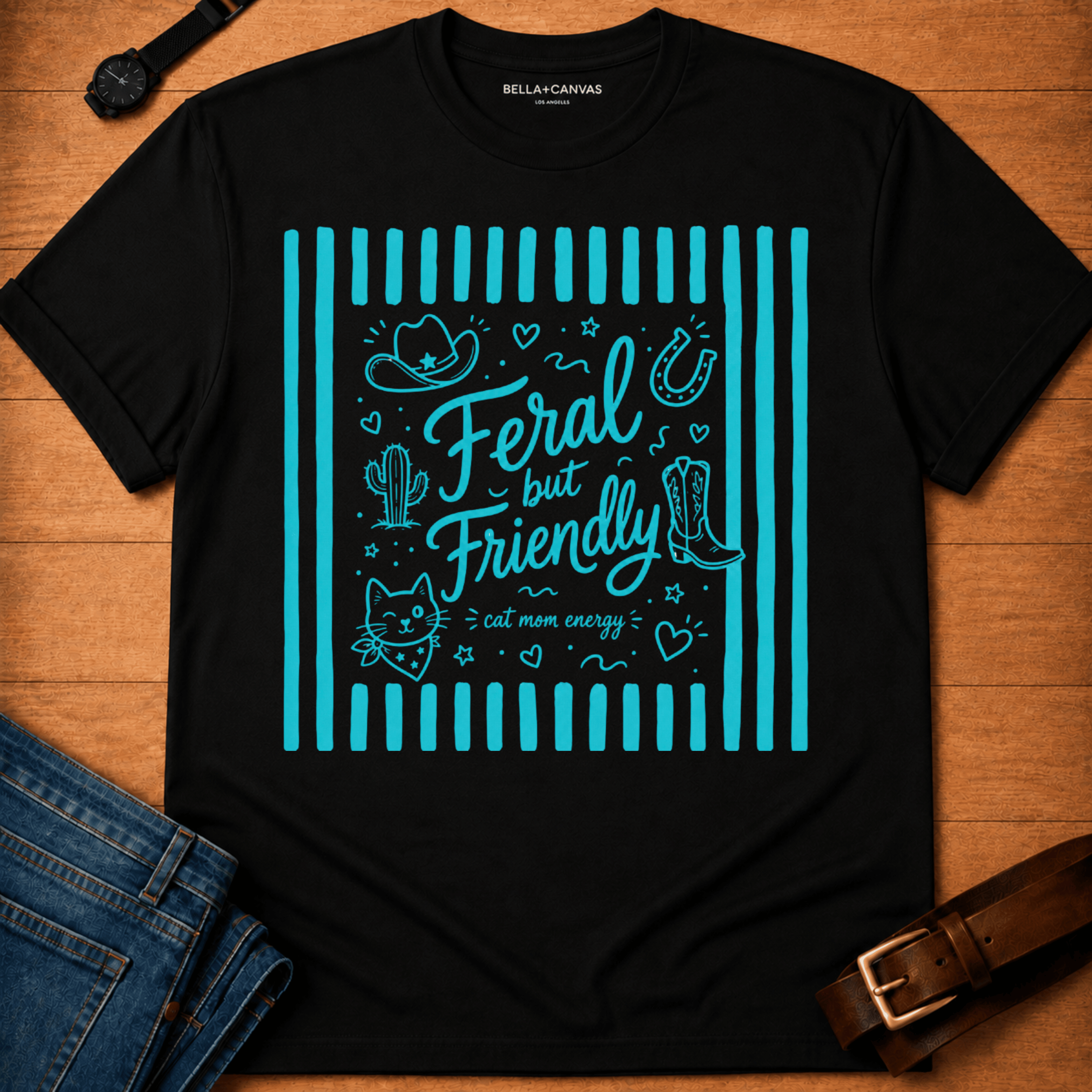 Feral but Friendly Stripes T-shirt