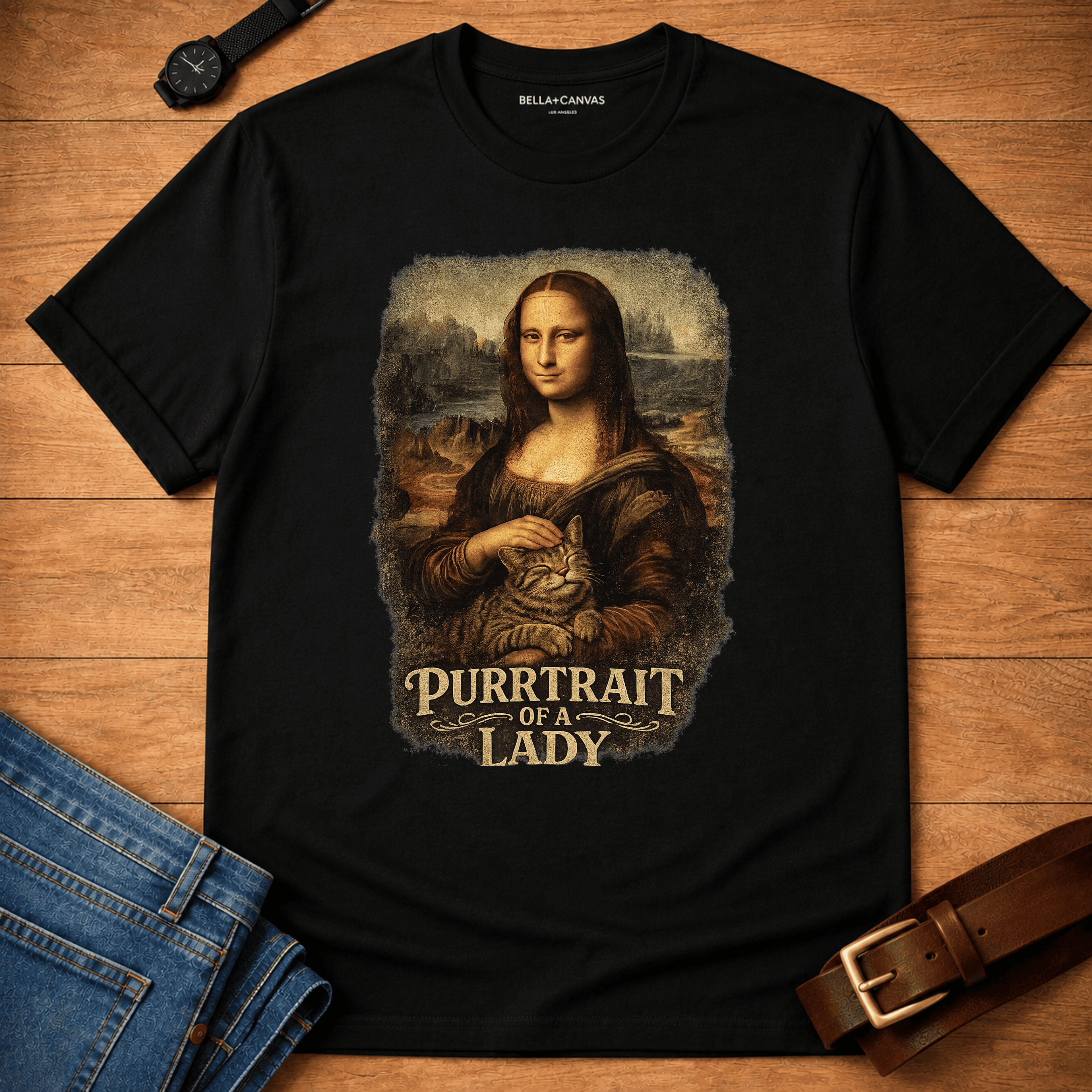 Purrtrait of a Lady T-shirt