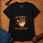Oh Honey Bless Your Heart Women’s V-neck t-shirt