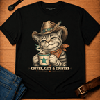 Coffee Cats Country Tabby t-shirt