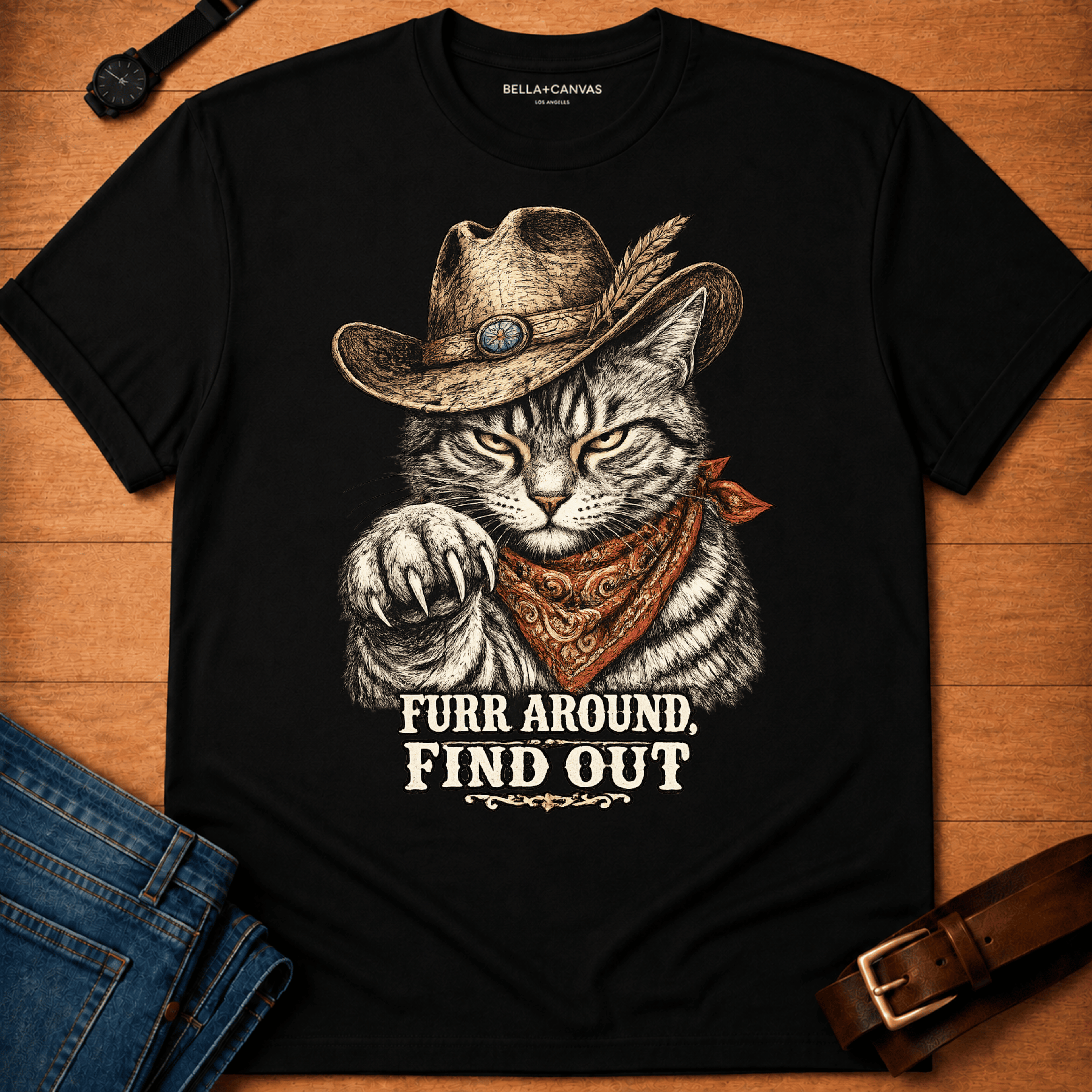 Furr Around Tabby T-shirt