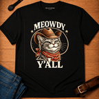 Meowdy Y'all Badge t-shirt