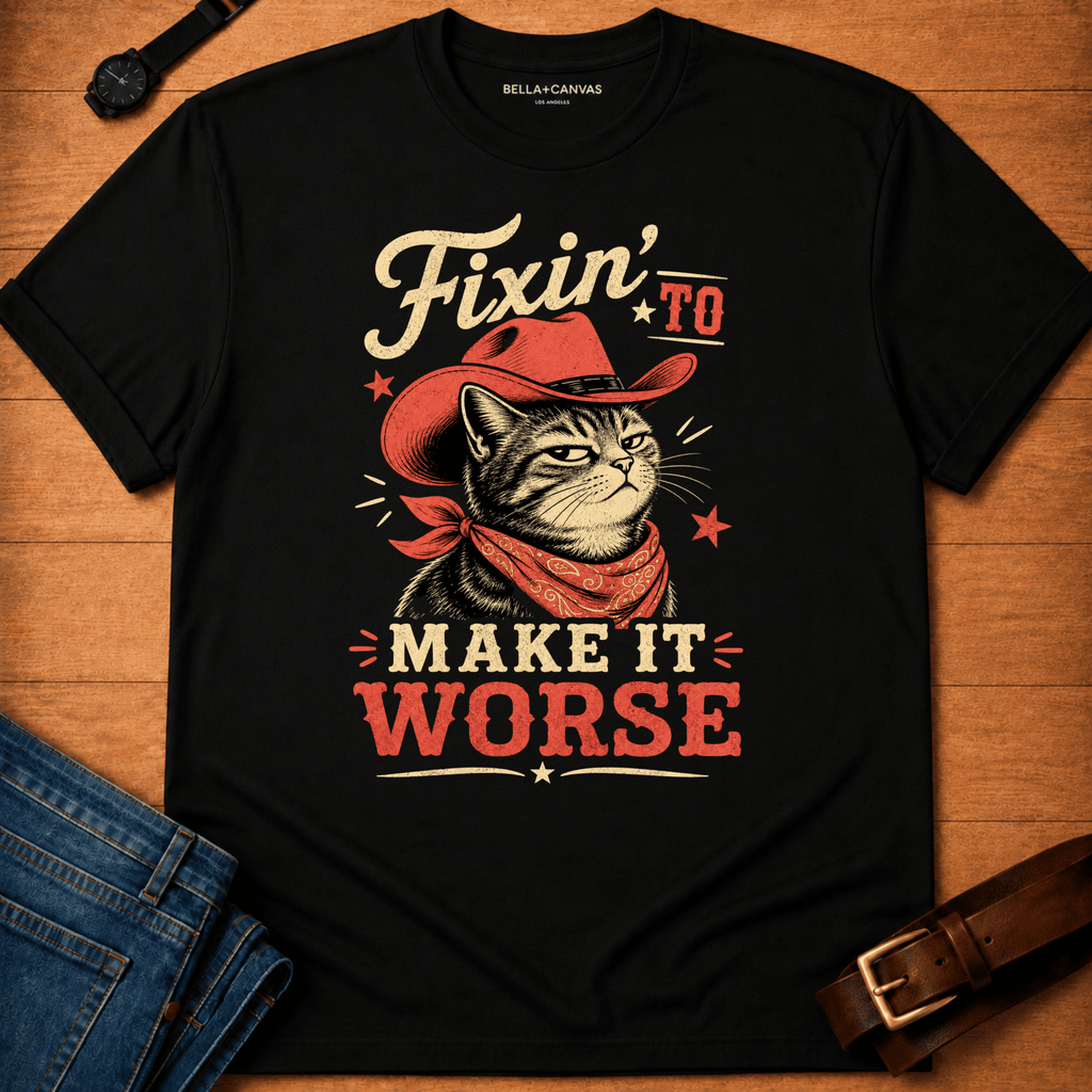 Fixin' to Make it Worse (red hat) t-shirt