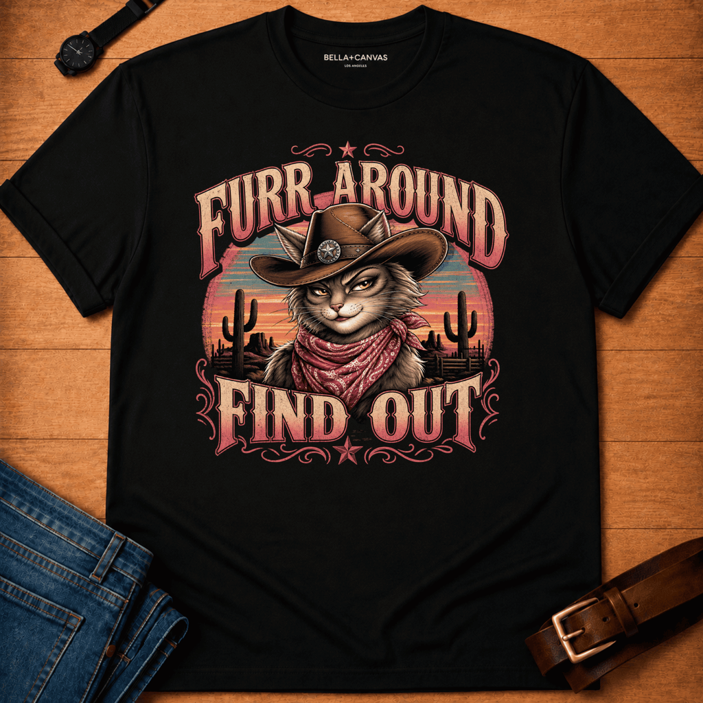 Furr Around Sunset t-shirt