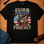 Furr Around Flag t-shirt