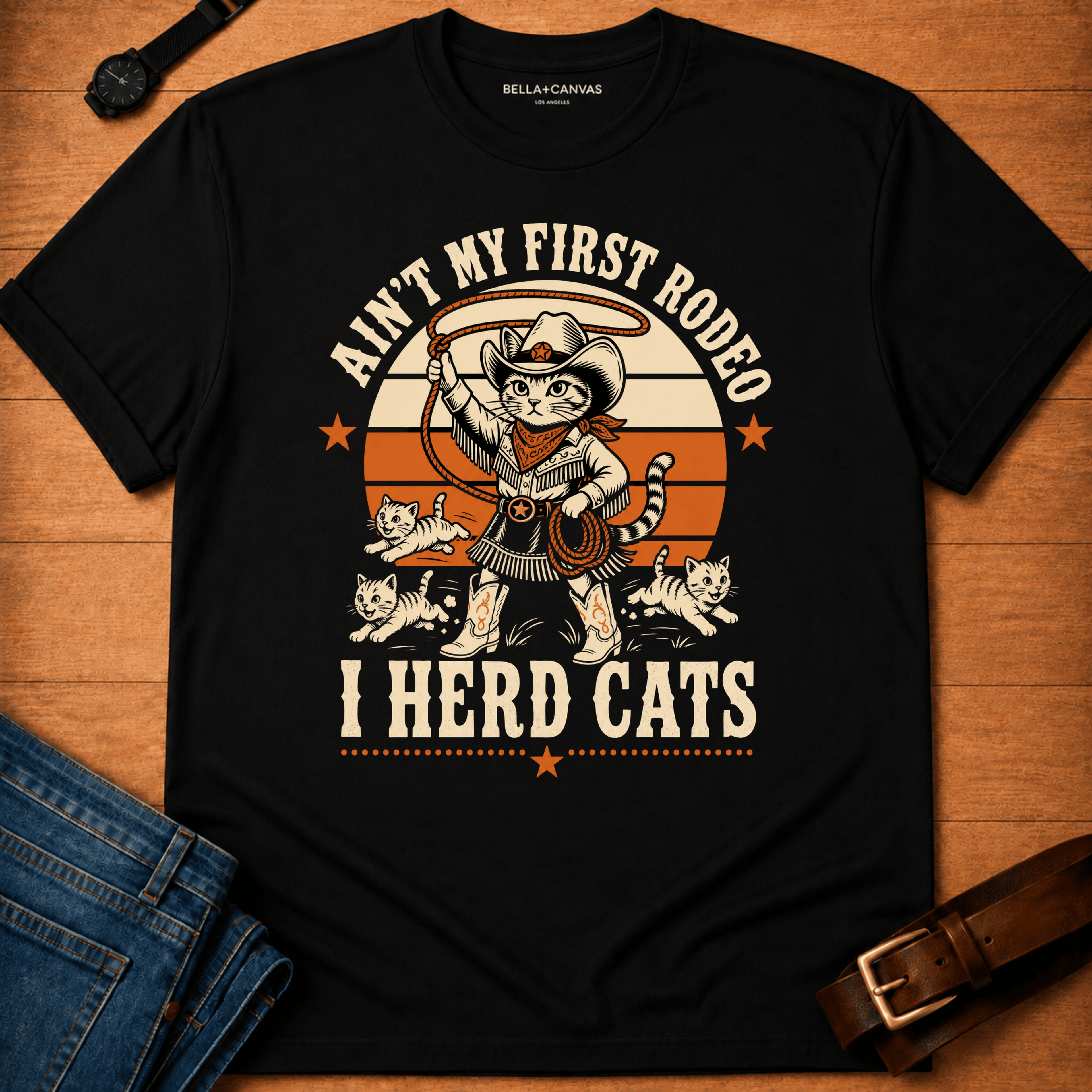 Herd Cats Sunset T-shirt