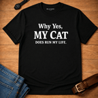 Cat Runs Life T-shirt