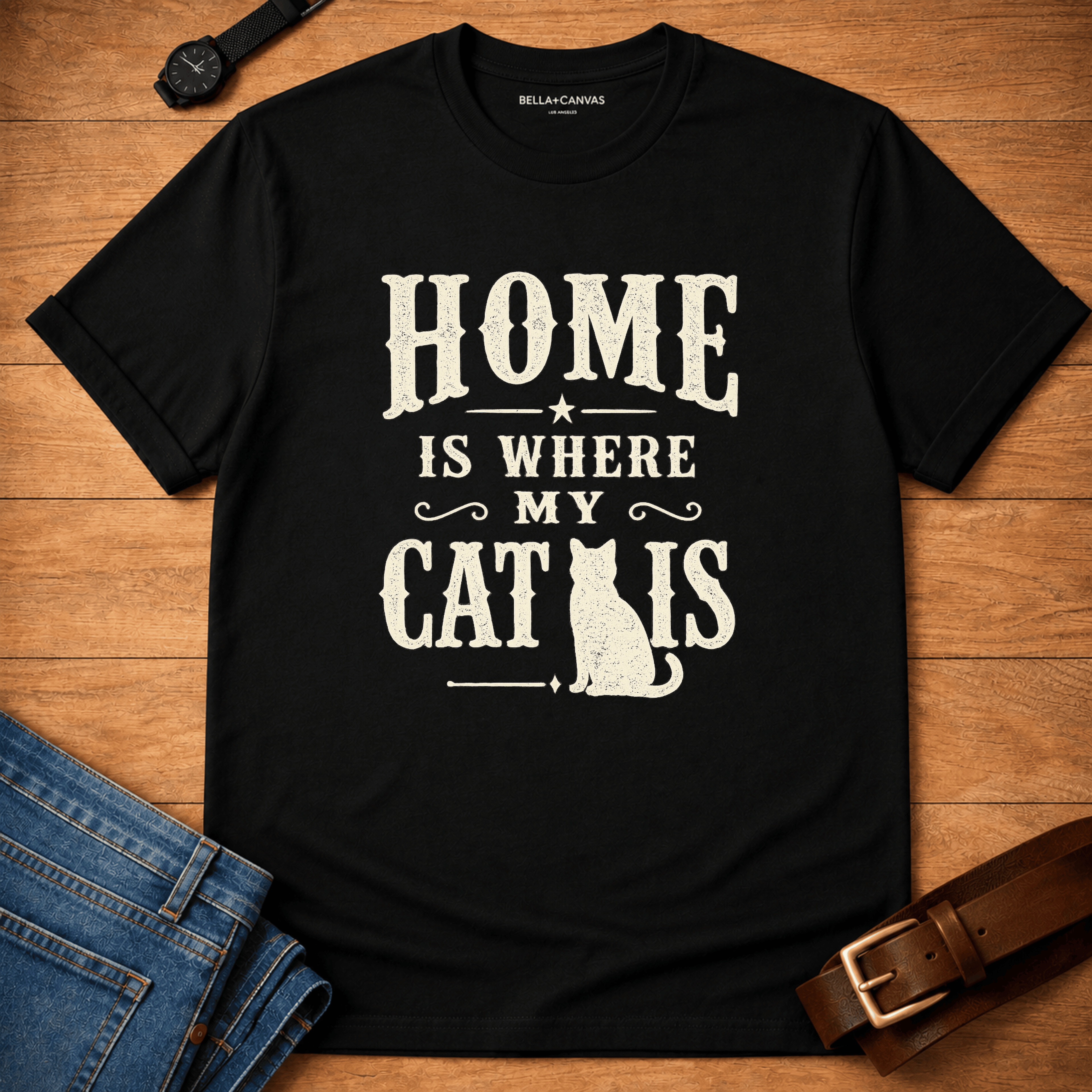 Home is Where My Cat is T-shirt
