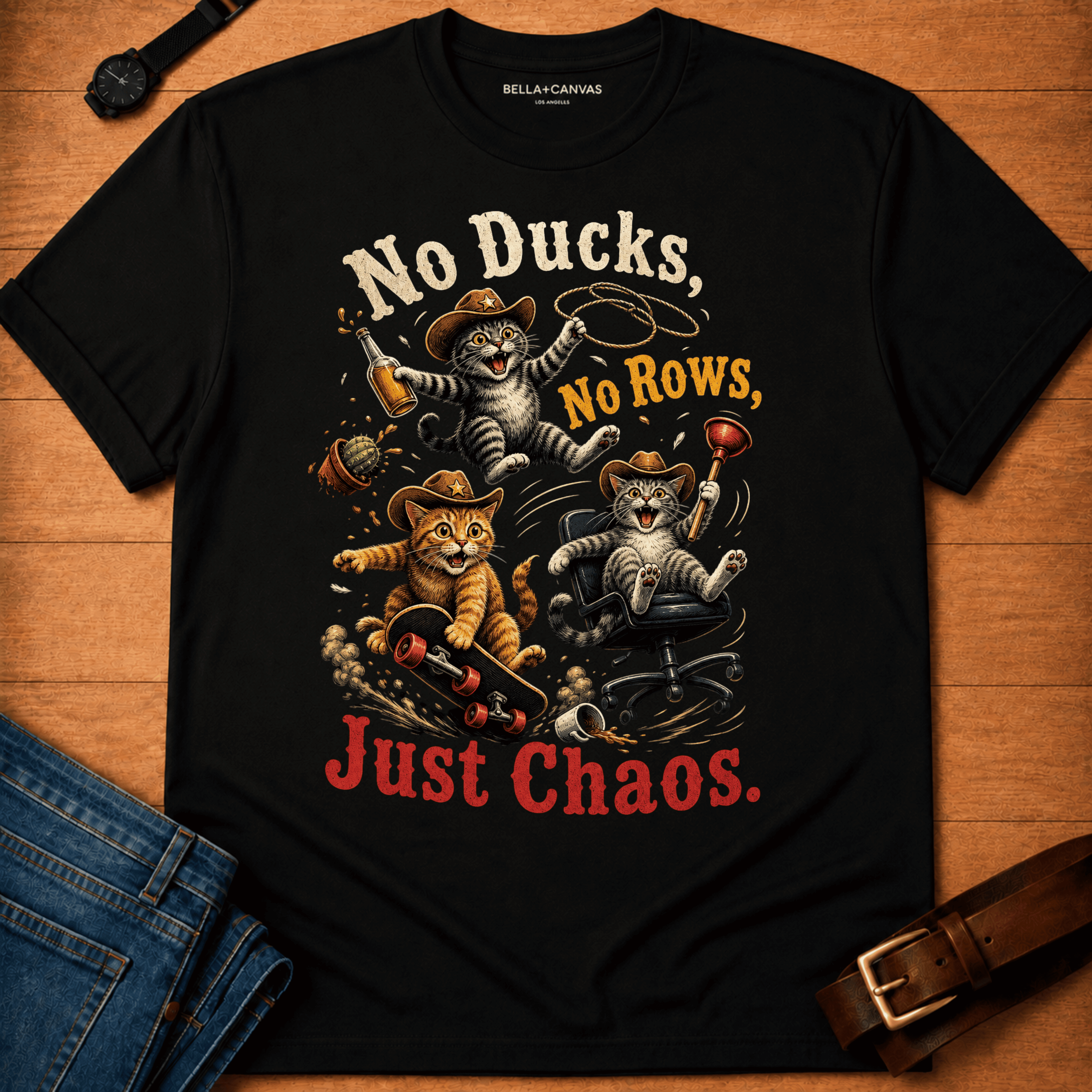 No Ducks with a skateboard T-shirt