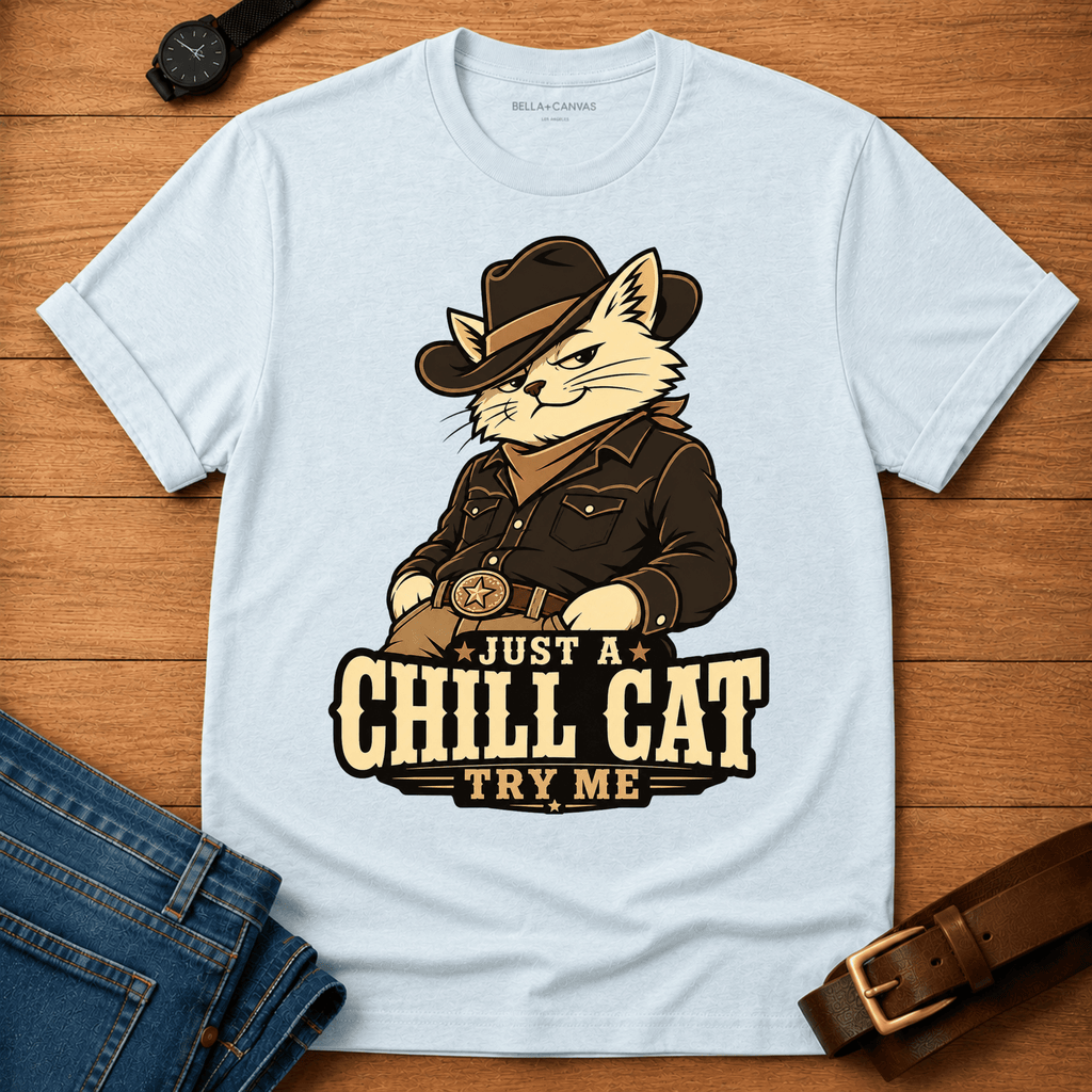 Chill Cat Try Me T-shirt