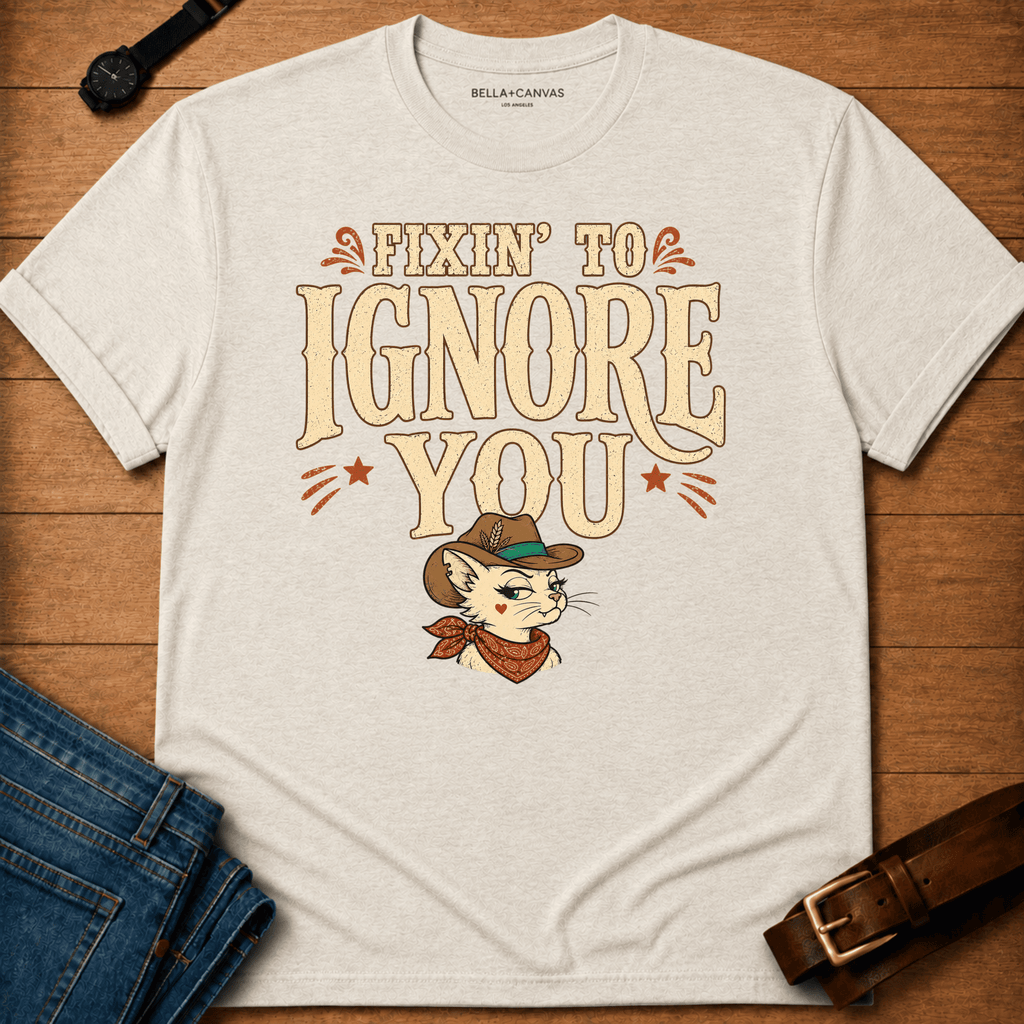 Fixin to Ignore Text & Dixie T-shirt