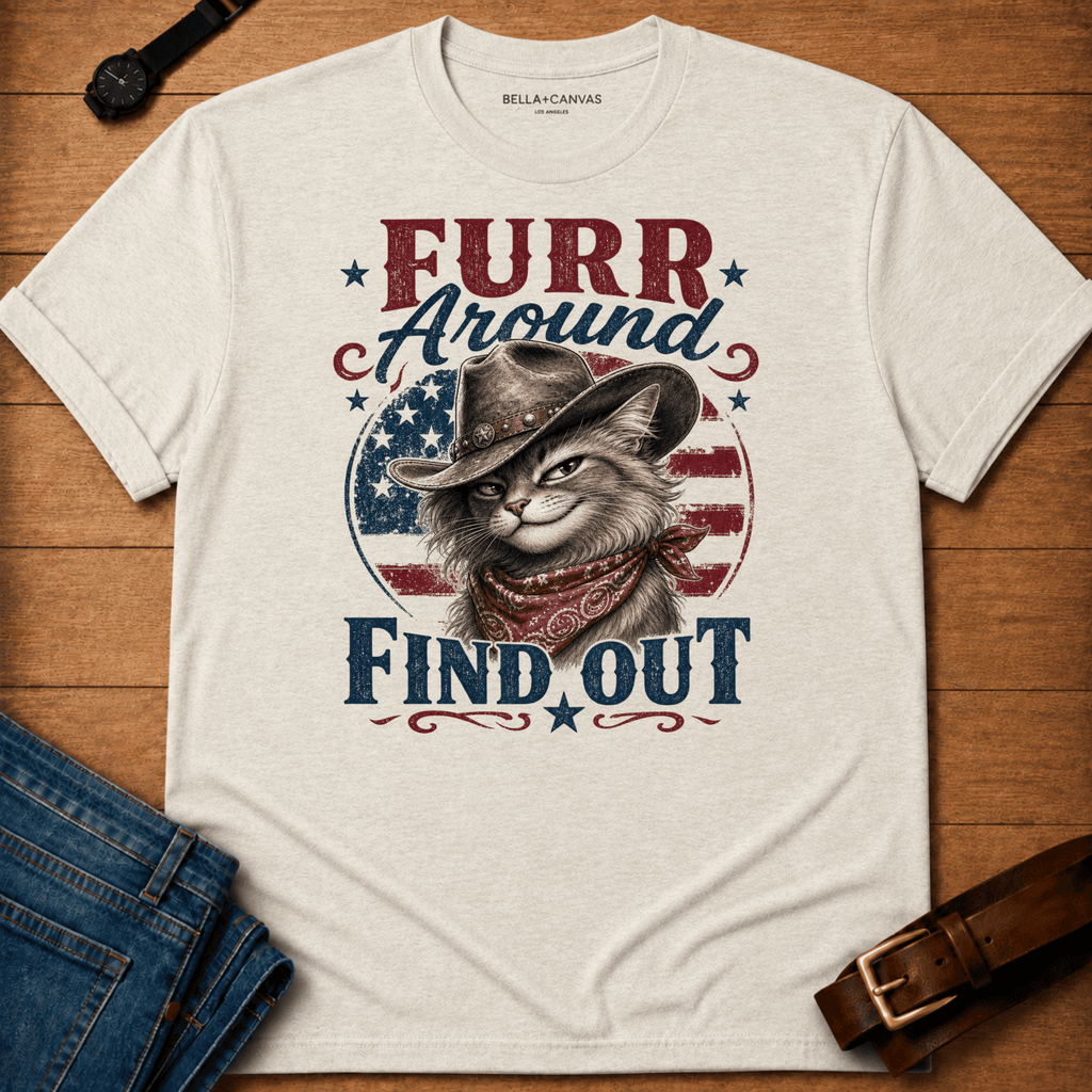 Furr Around Flag t-shirt