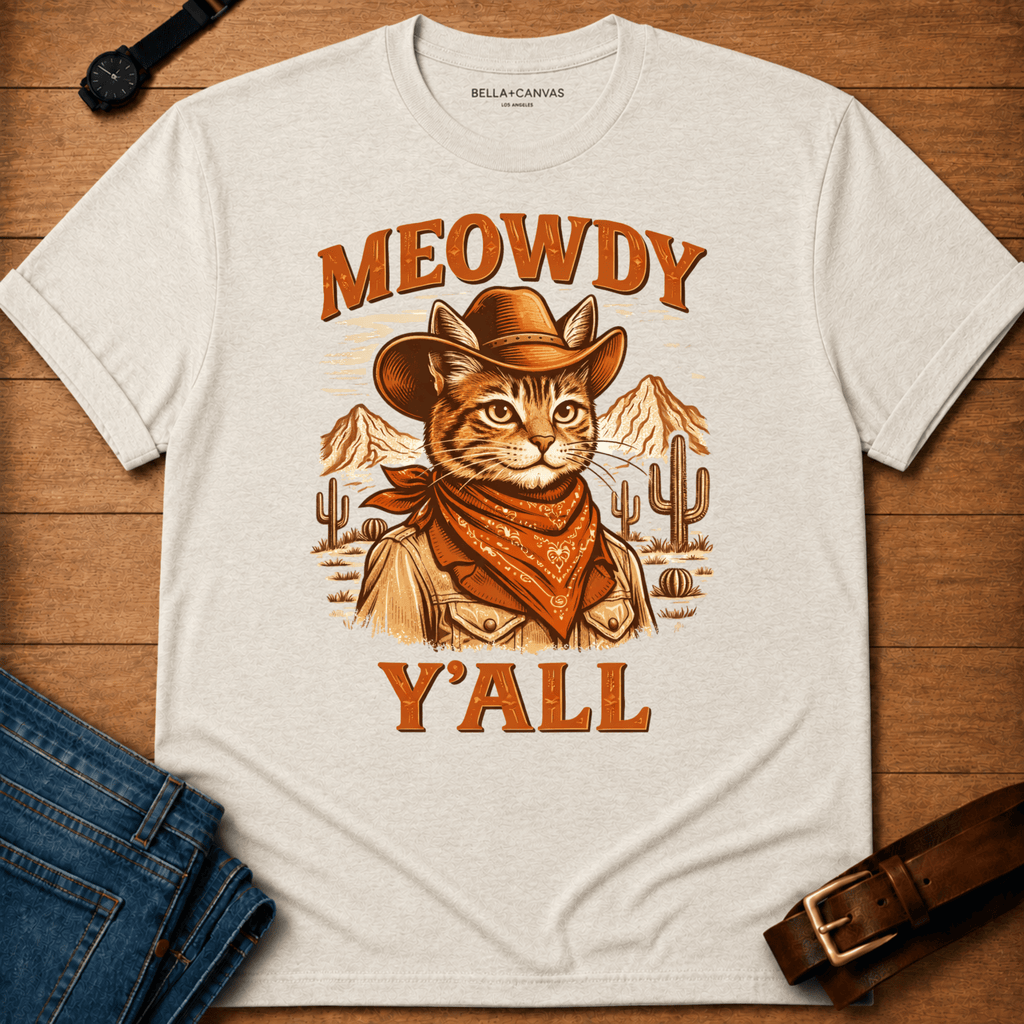 Meowdy Y'all Mountains t-shirt