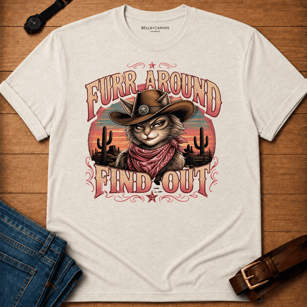 Furr Around Sunset t-shirt