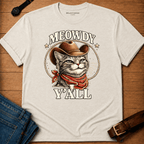 Meowdy Y'all Badge t-shirt