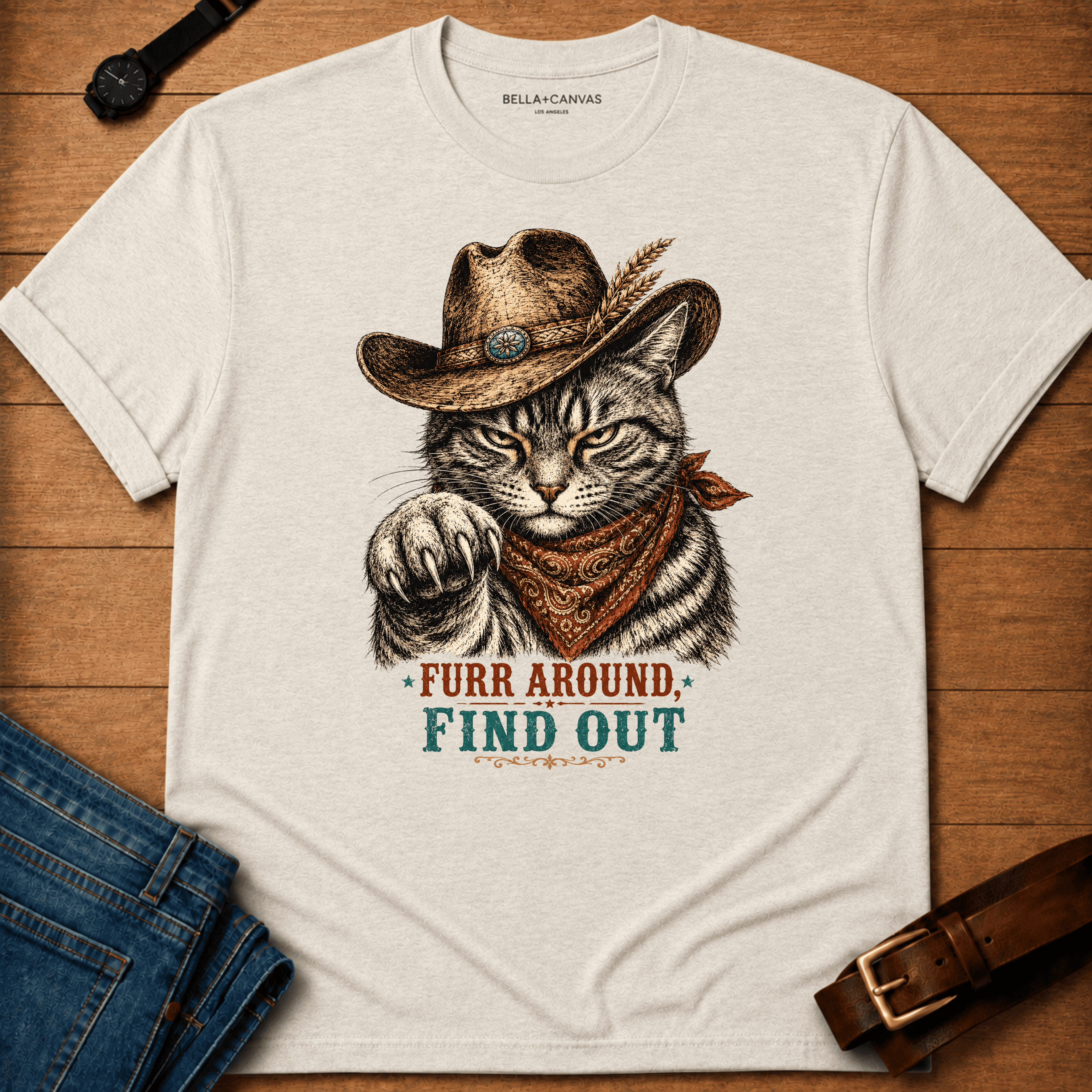 Furr Around Tabby T-shirt