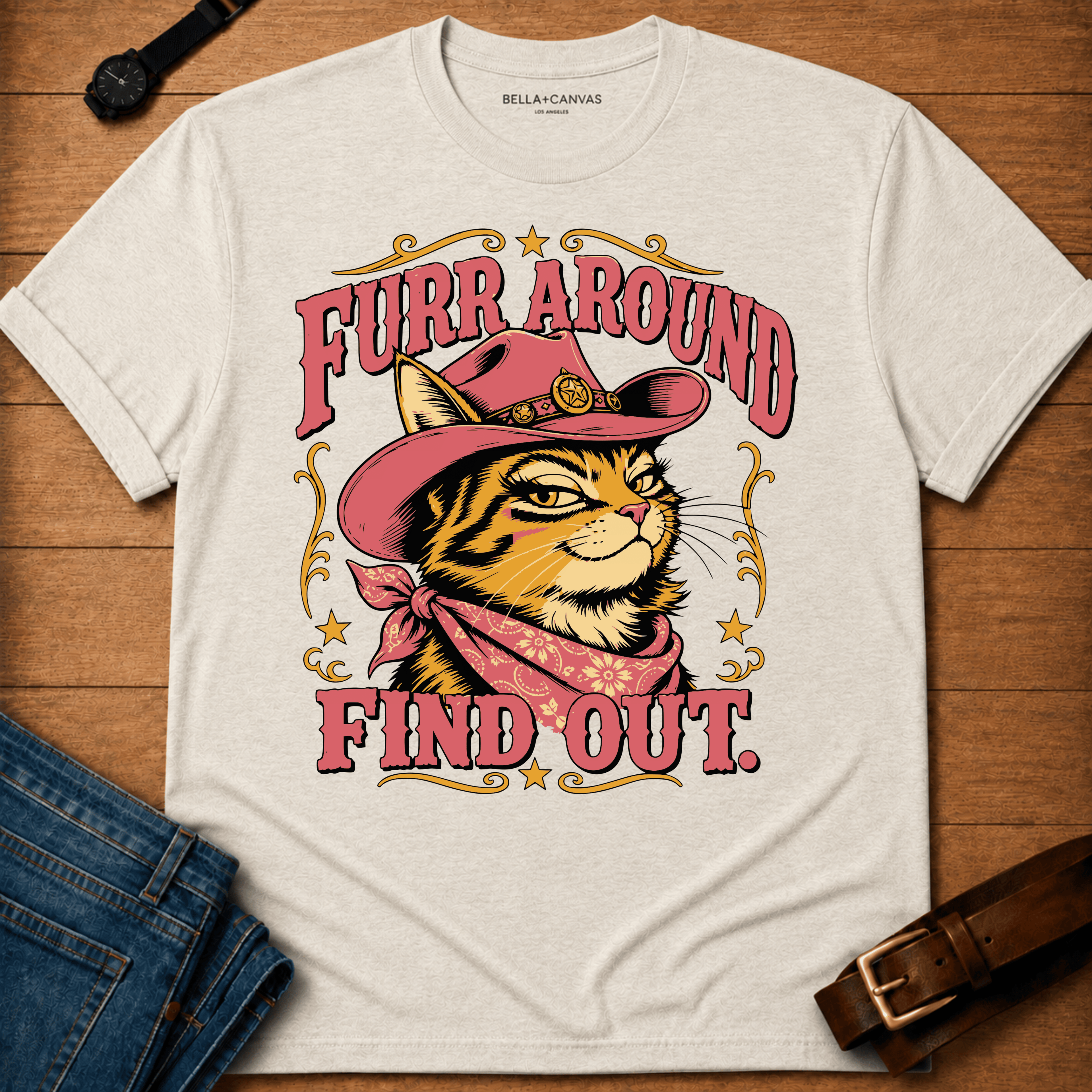 Furr Around Colored t-shirt