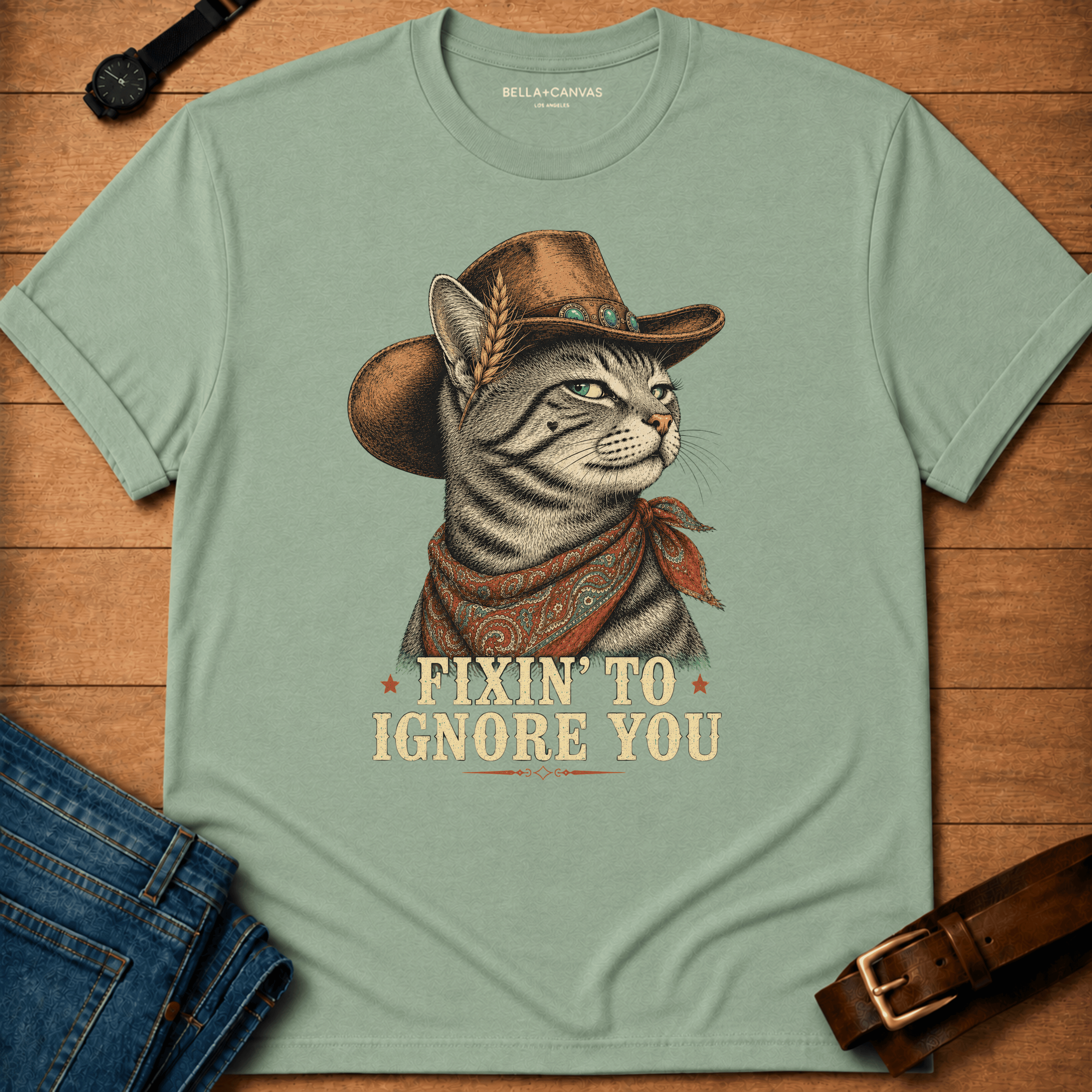 Fixin to Ignore Tabby T-shirt