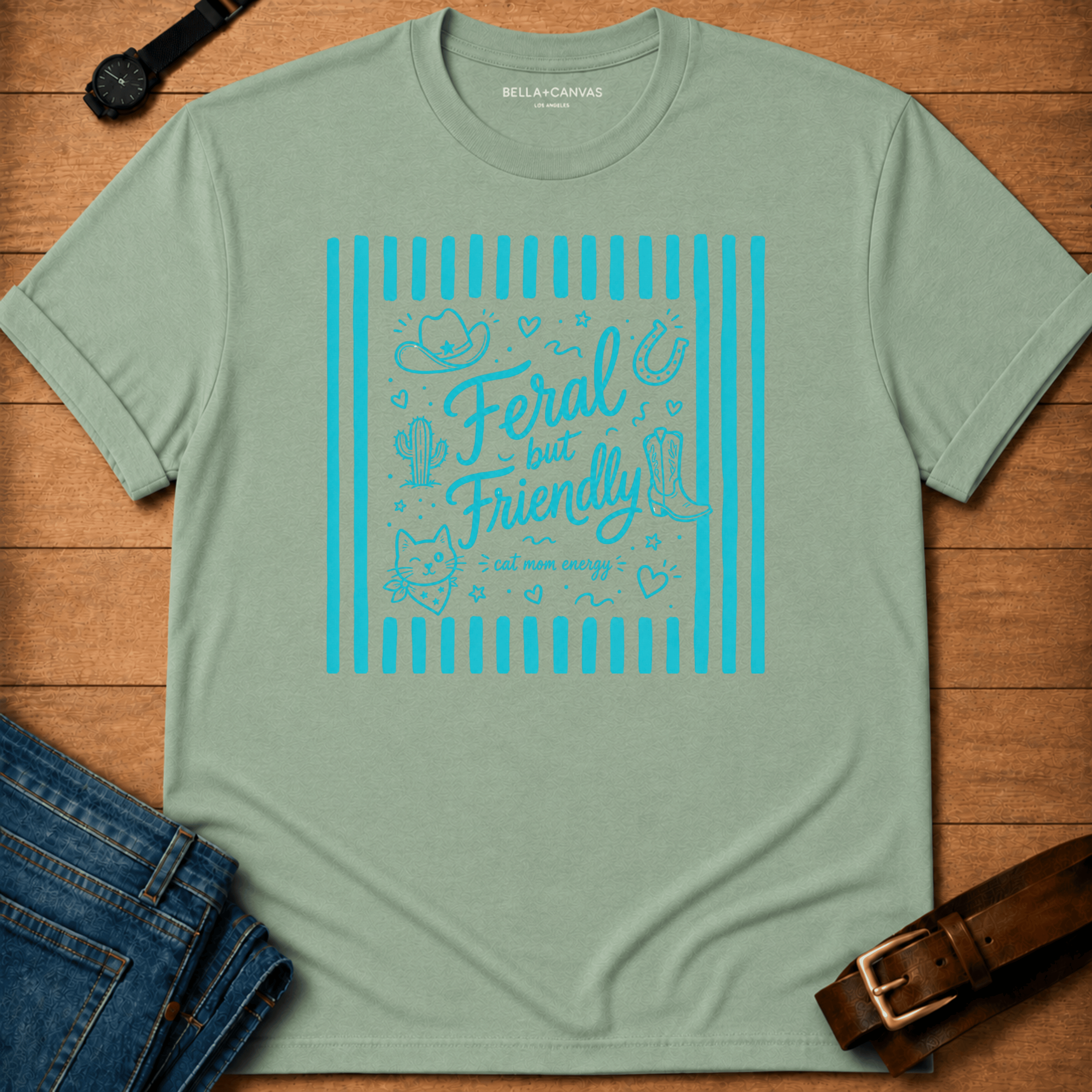 Feral but Friendly Stripes T-shirt
