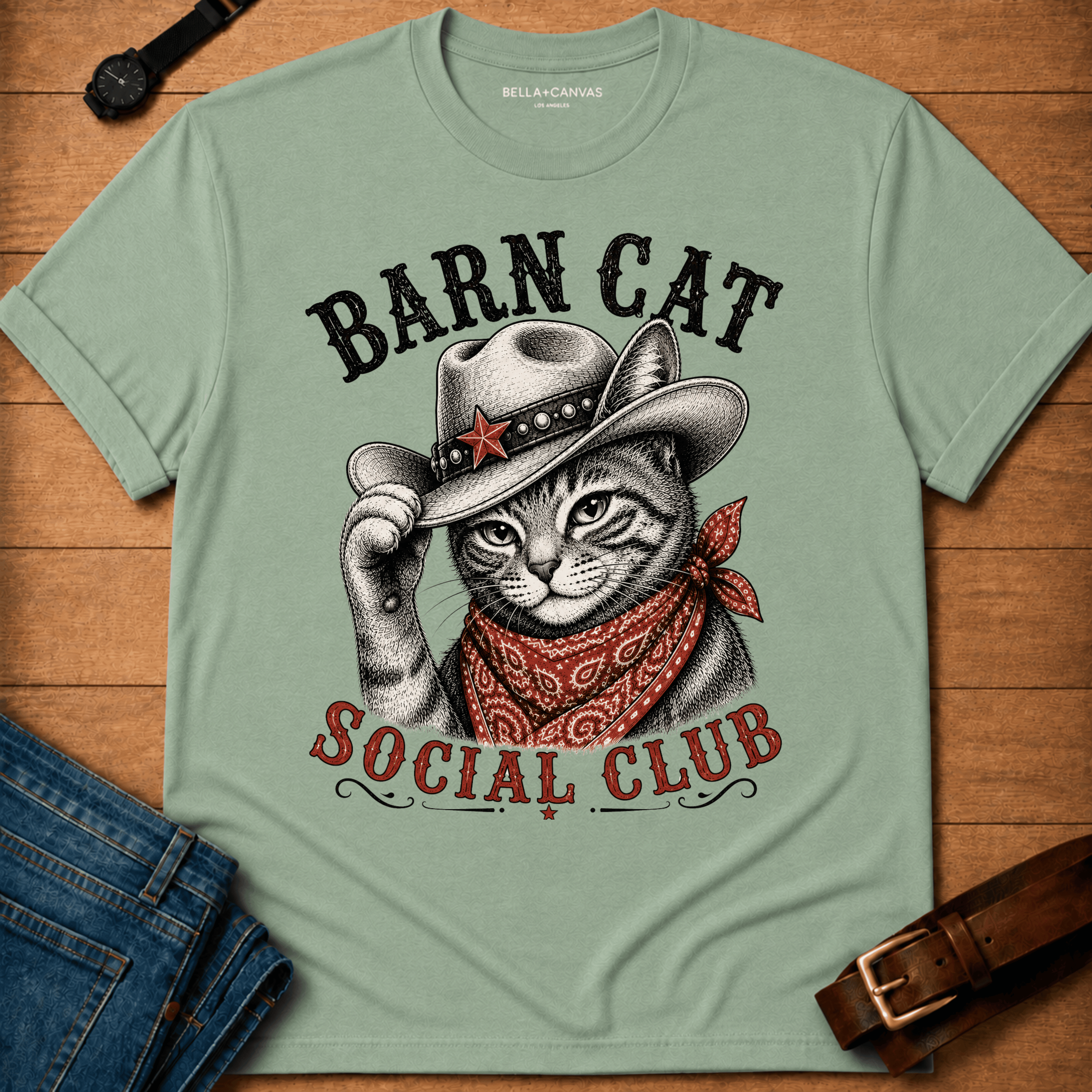 Barn Cat Social t-shirt