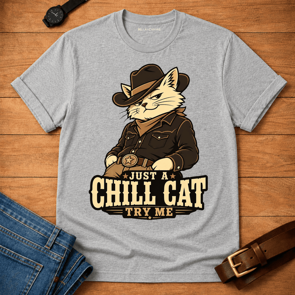 Chill Cat Try Me T-shirt