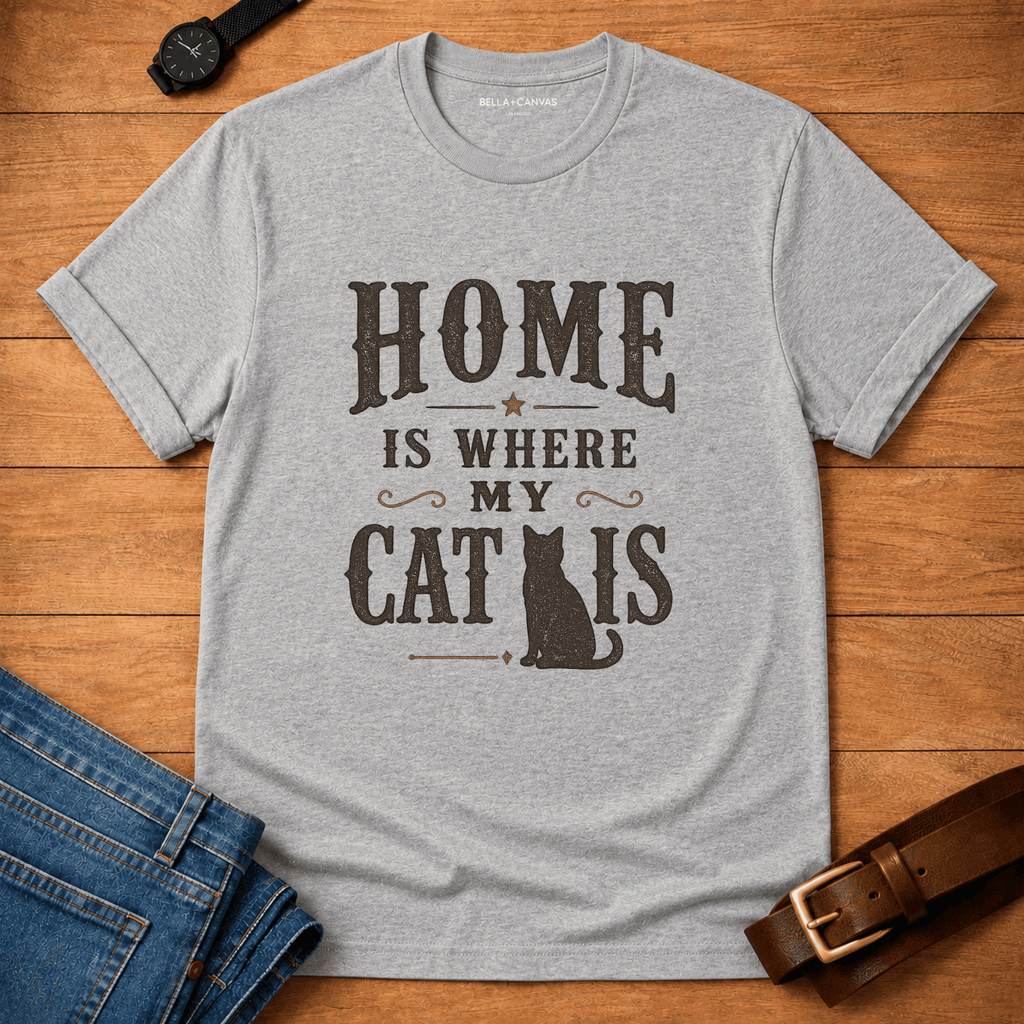 Home is Where My Cat is T-shirt