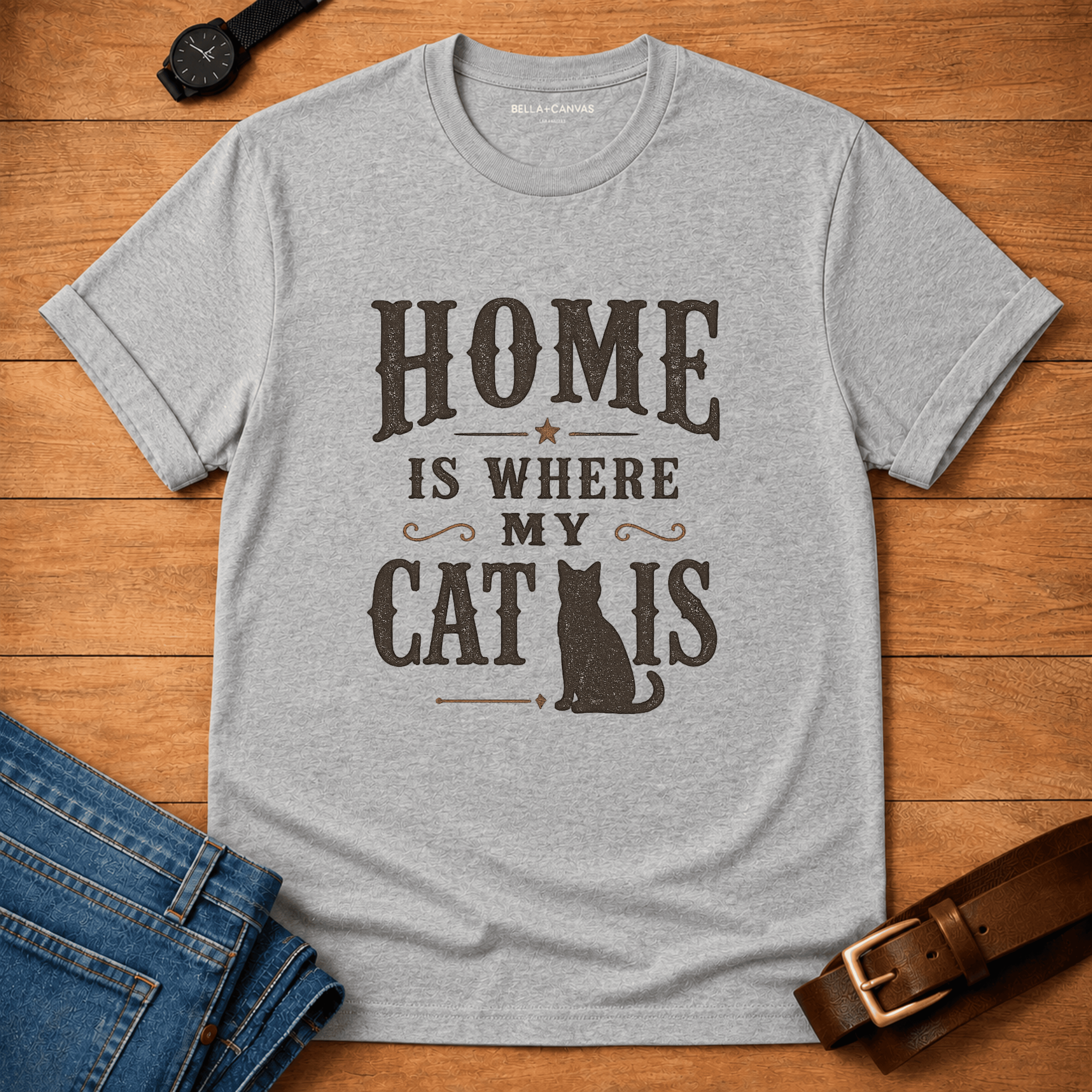 Home is Where My Cat is T-shirt