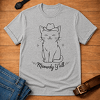 Meowdy Y'all Line Drawing T-shirt