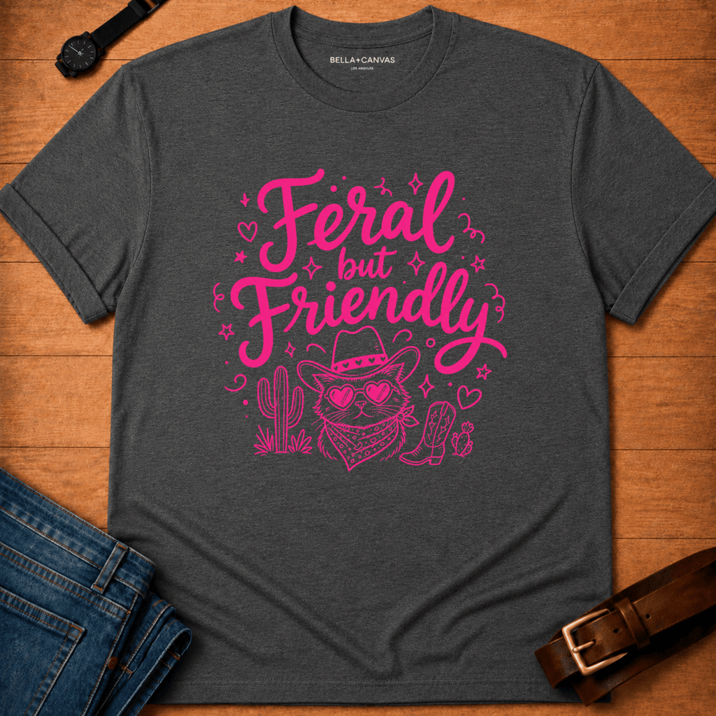 Feral but Friendly Doodle T-shirt