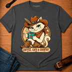 Coffee Cats Country Dixie T-shirt