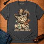 Coffee Cats Country Tabby t-shirt