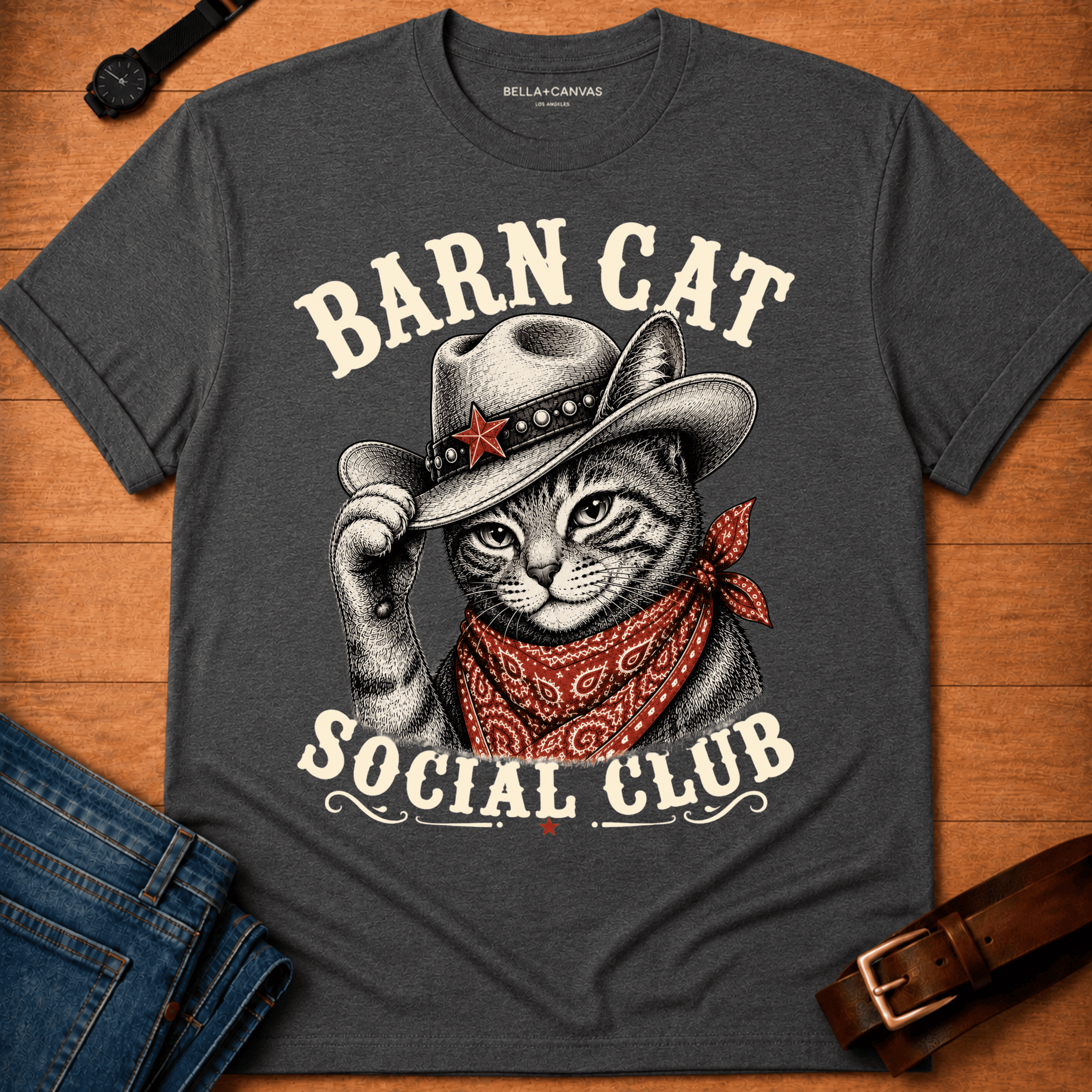 Barn Cat Social t-shirt
