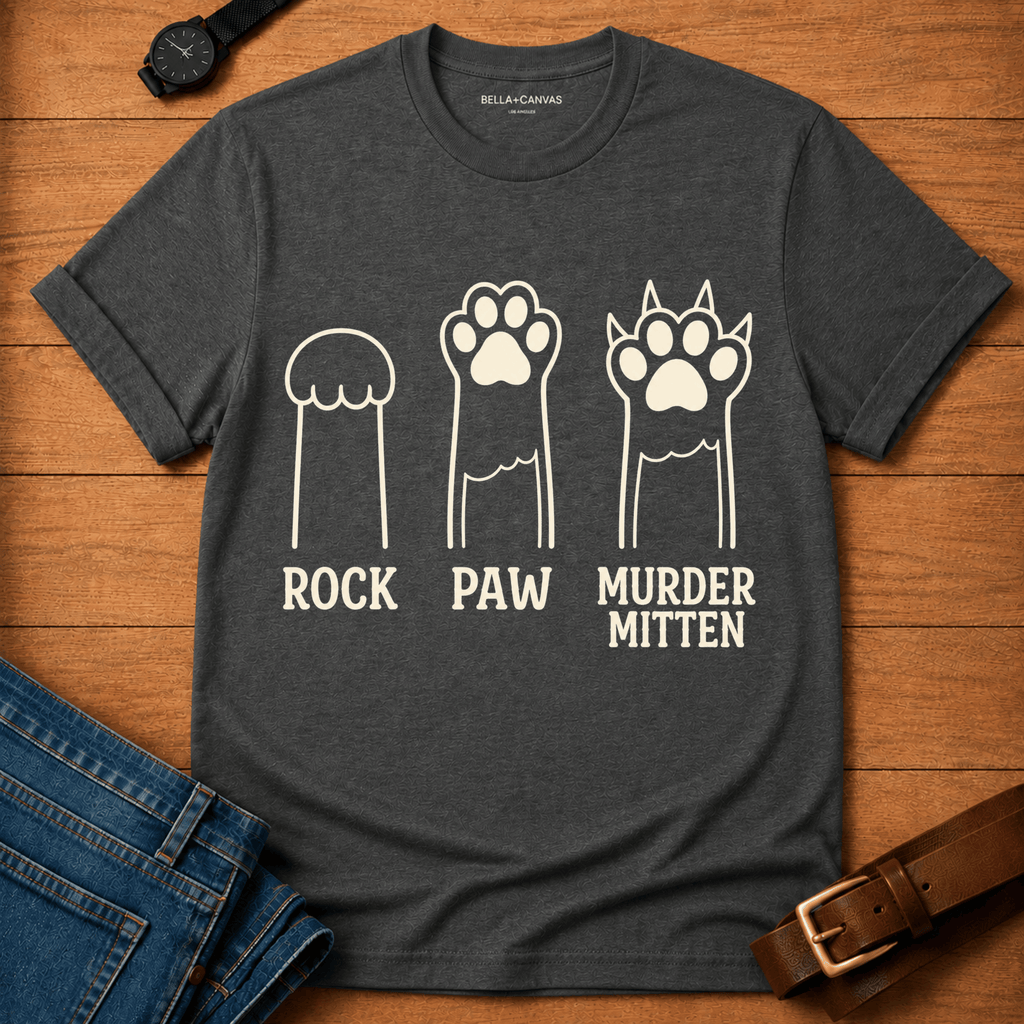 Rock Paw Murder Mitten t-shirt