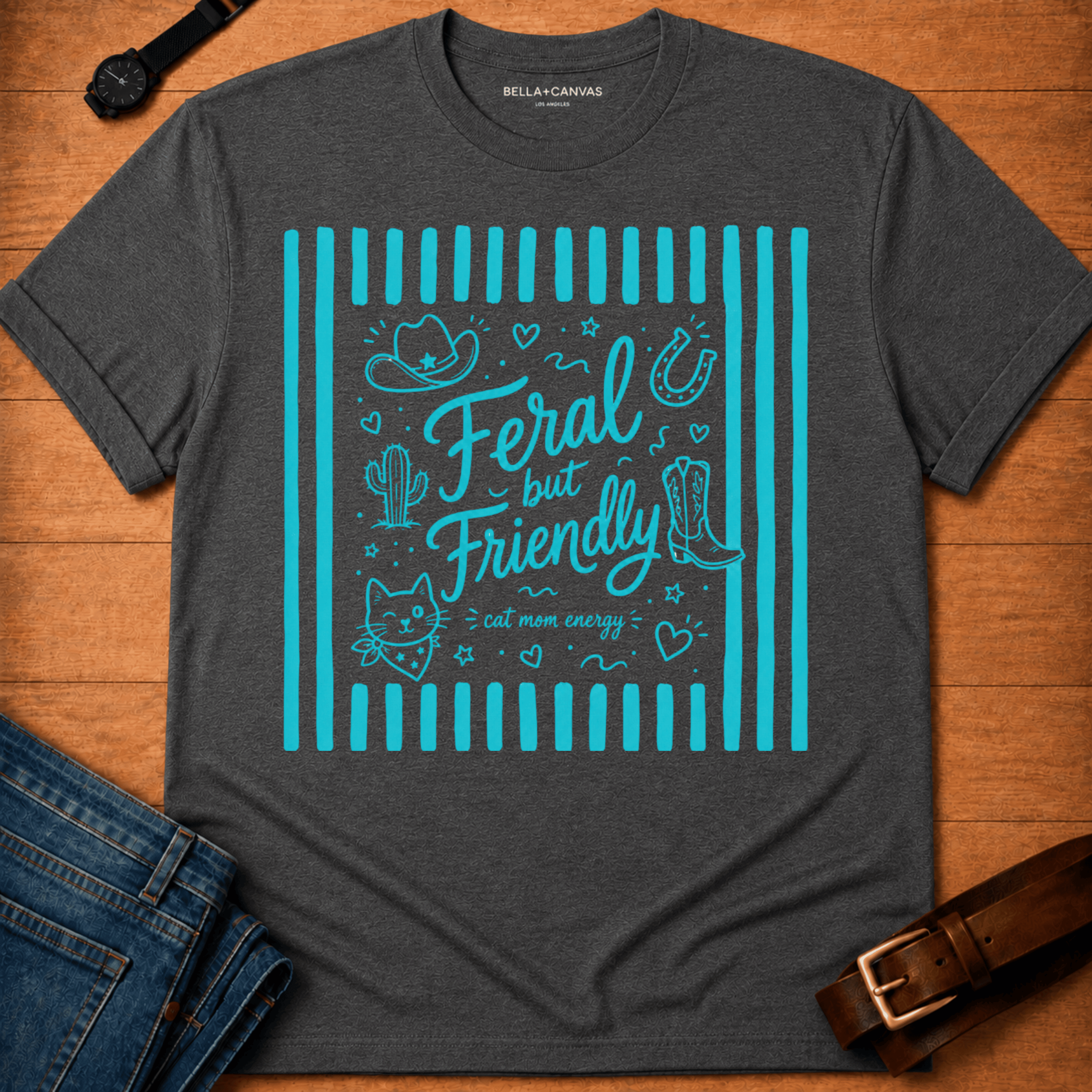 Feral but Friendly Stripes T-shirt