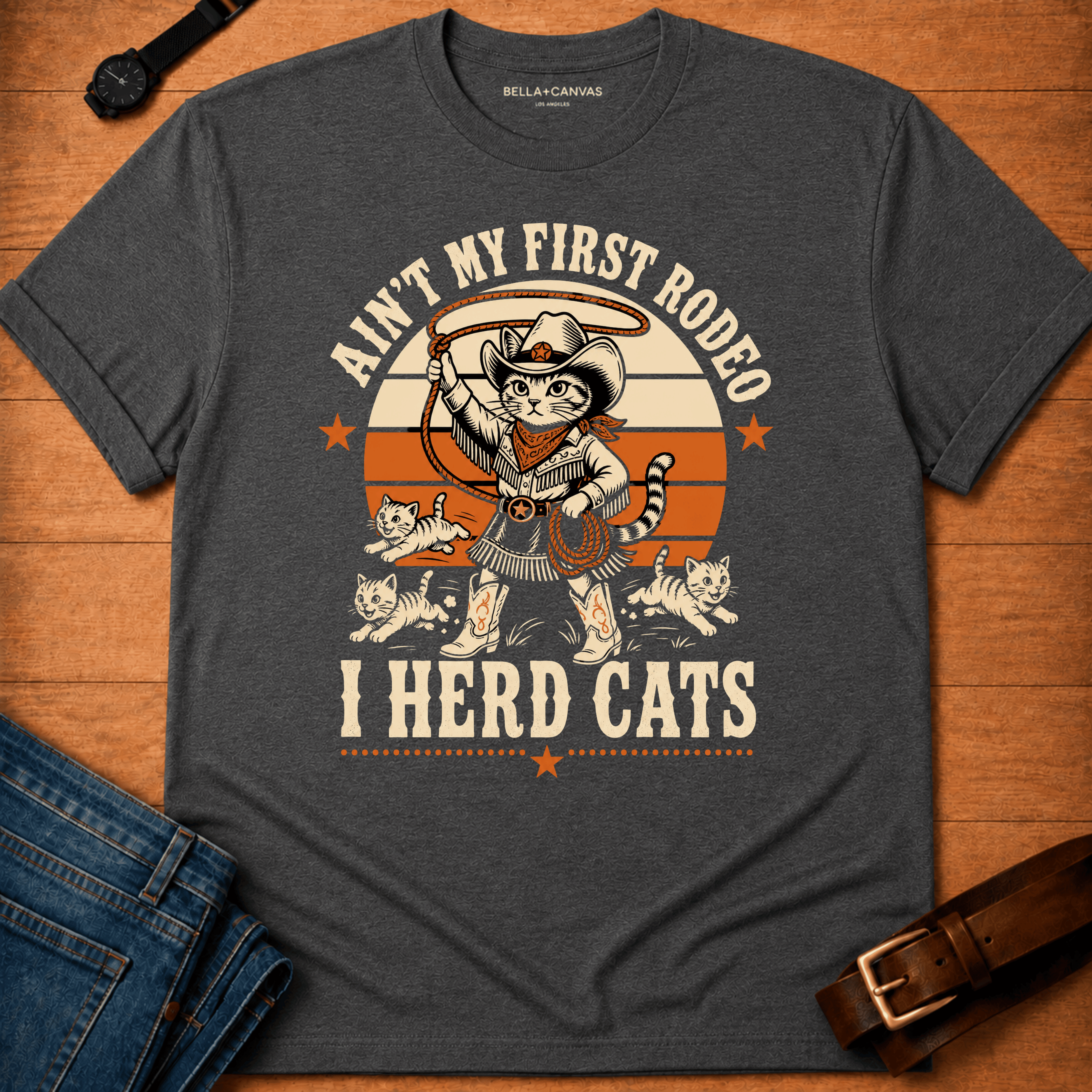 Herd Cats Sunset T-shirt