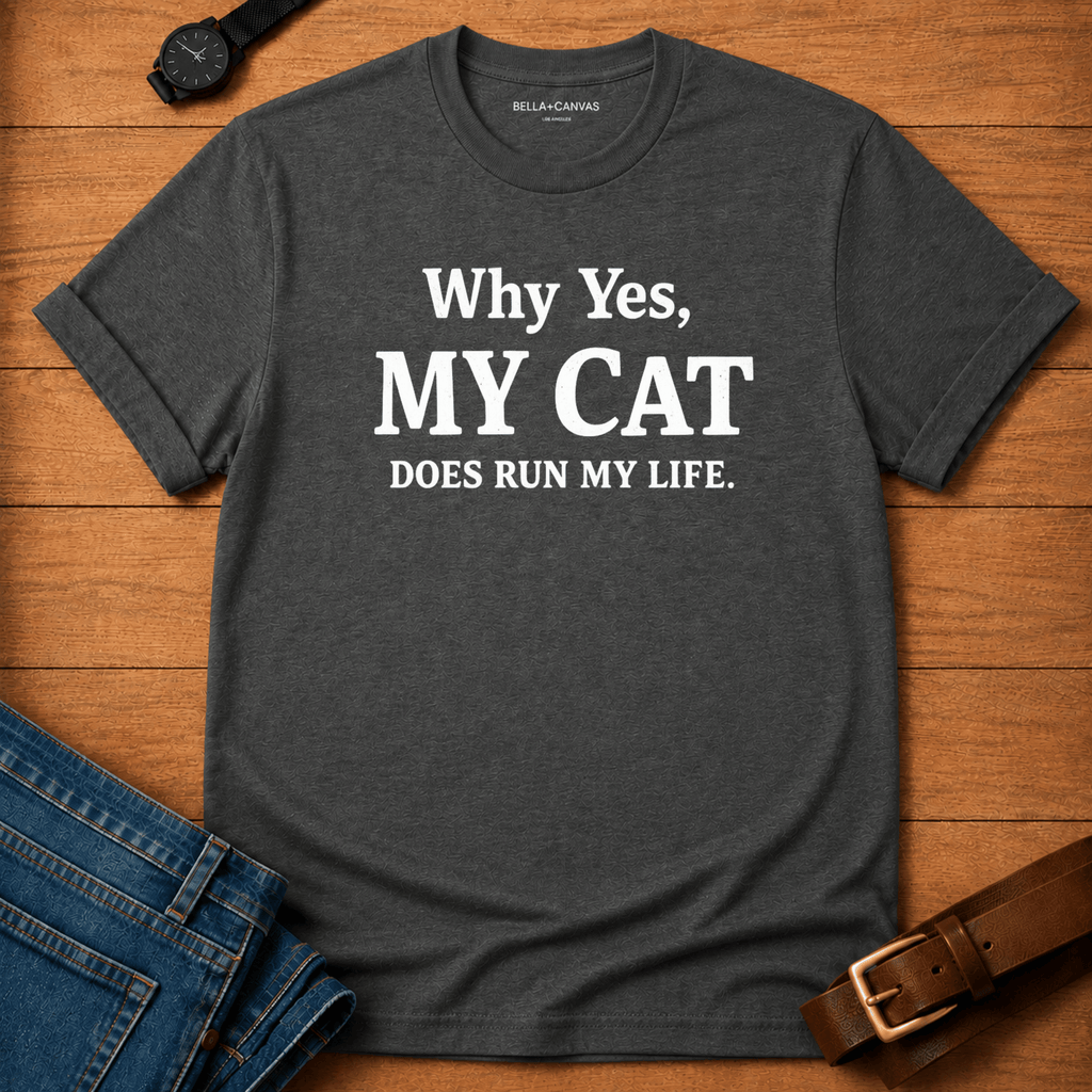 Cat Runs Life T-shirt