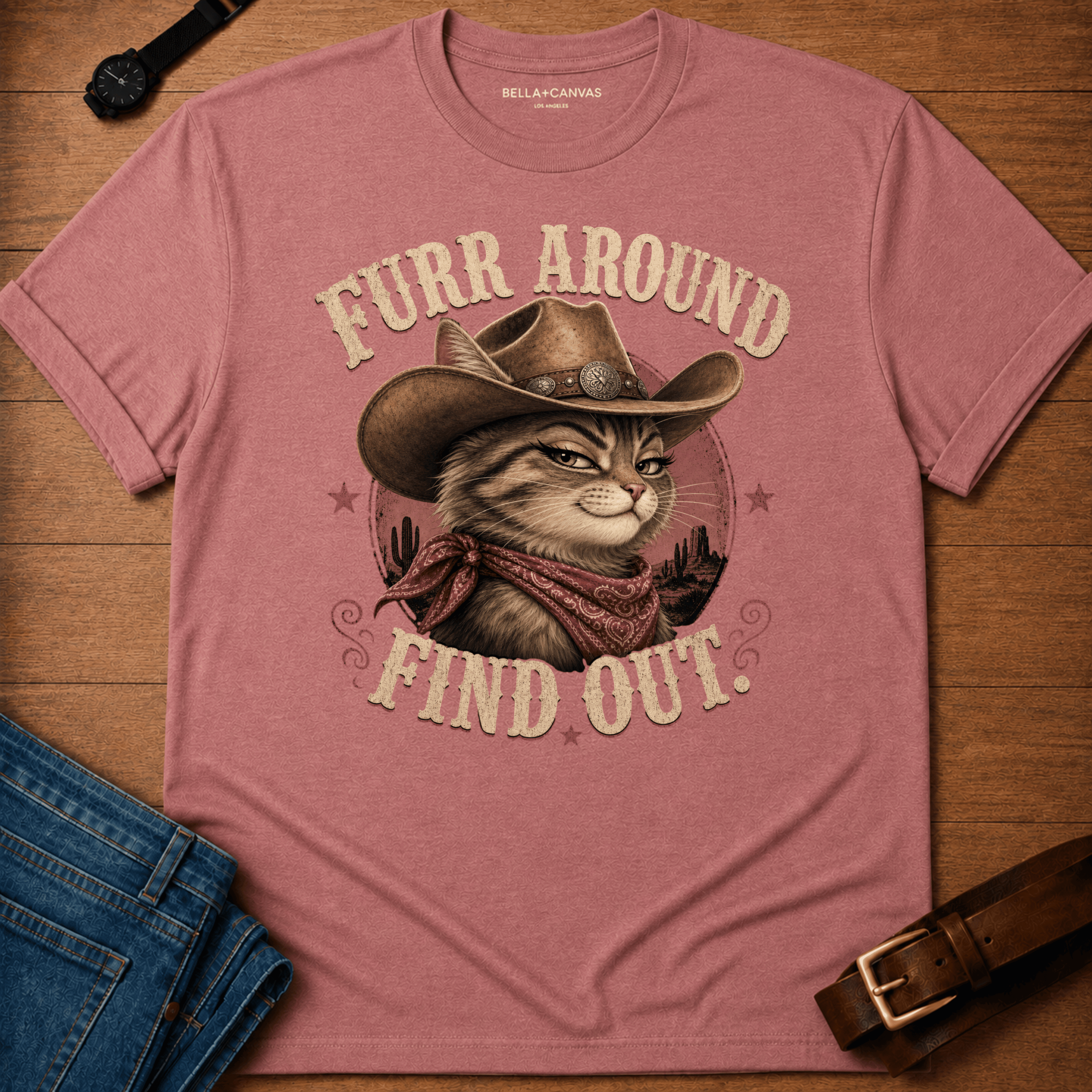 Furr Around Desert T-shirt
