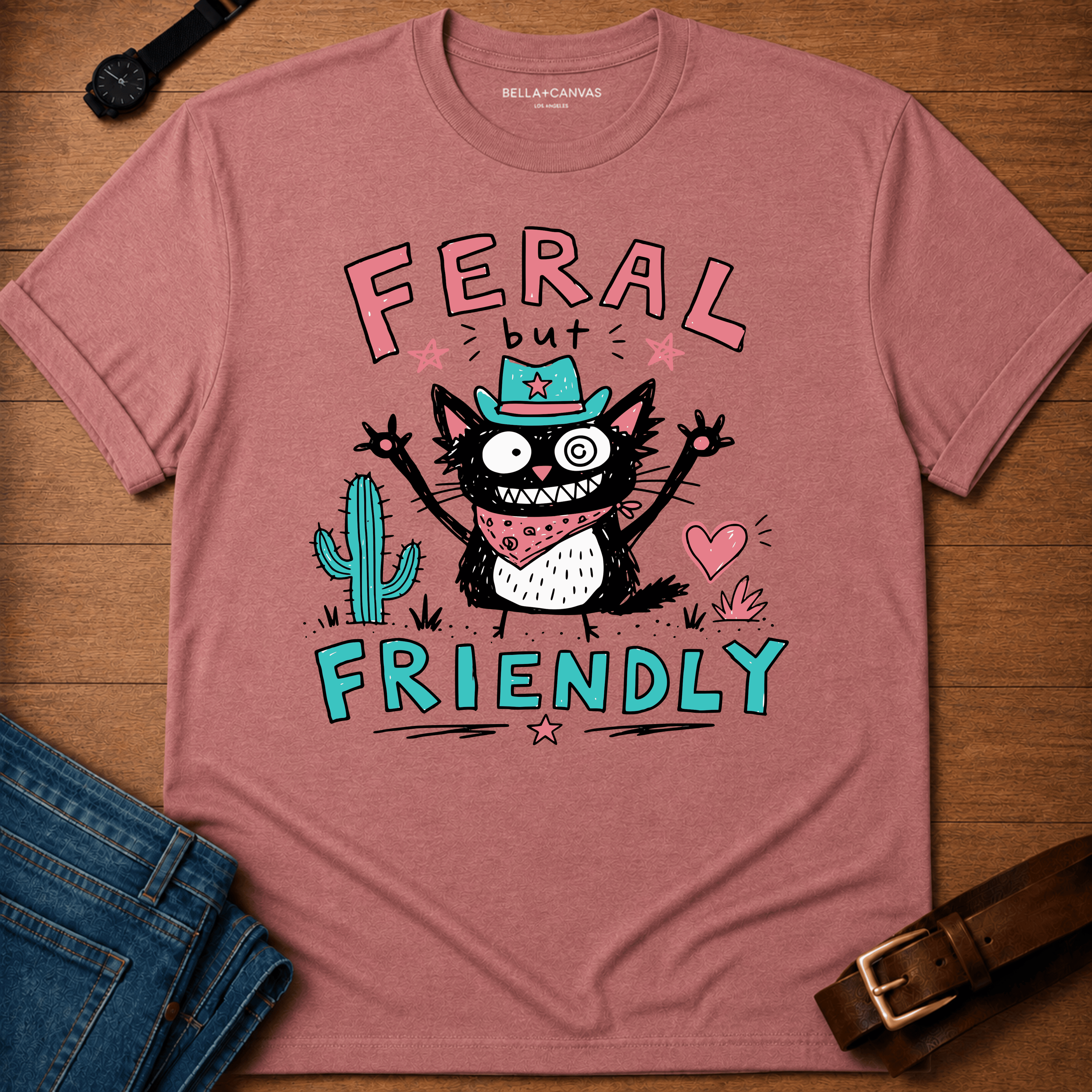 Feral but Friendly Child Drawing T-shirt