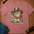 Coffee Cats Country Tabby t-shirt