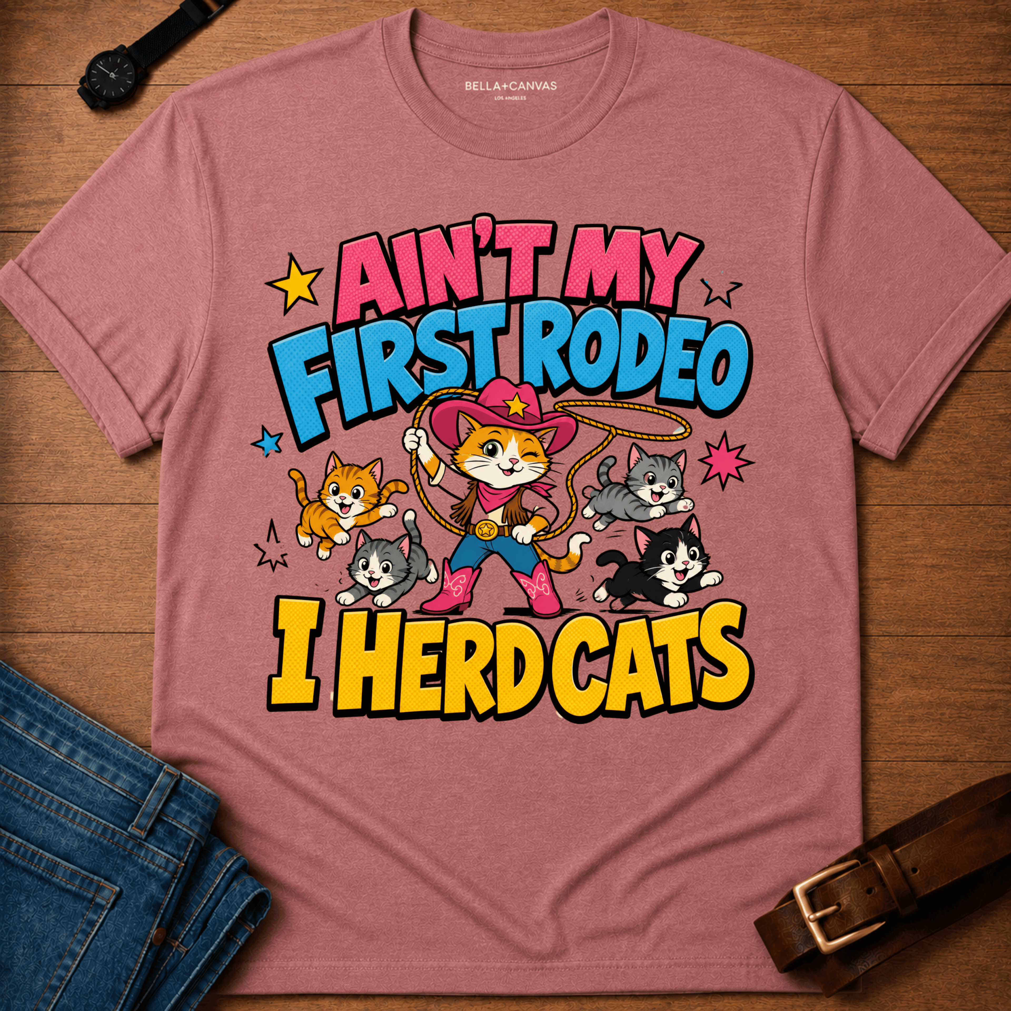 Herding Cats Cartoon T-shirt