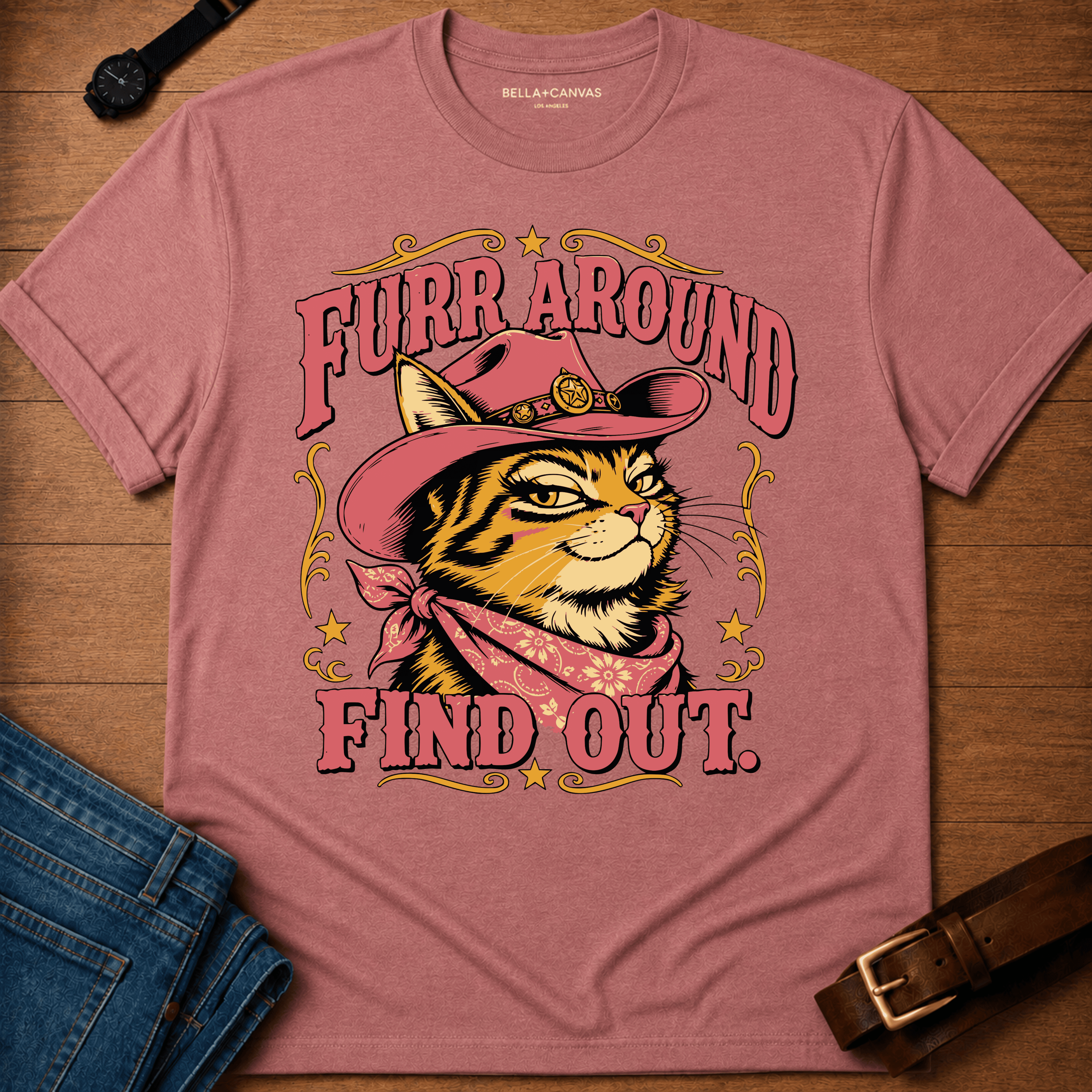 Furr Around Colored t-shirt