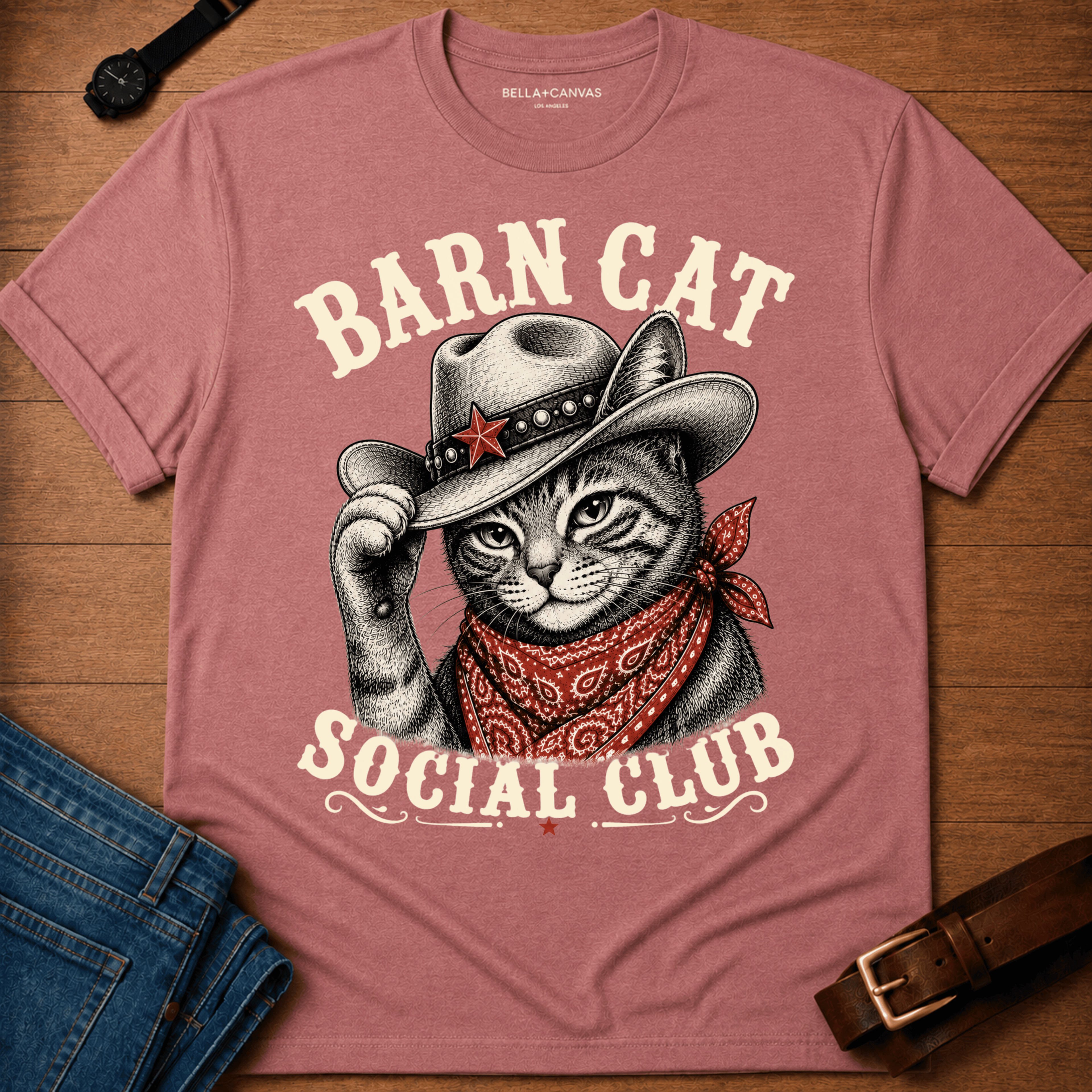 Barn Cat Social t-shirt