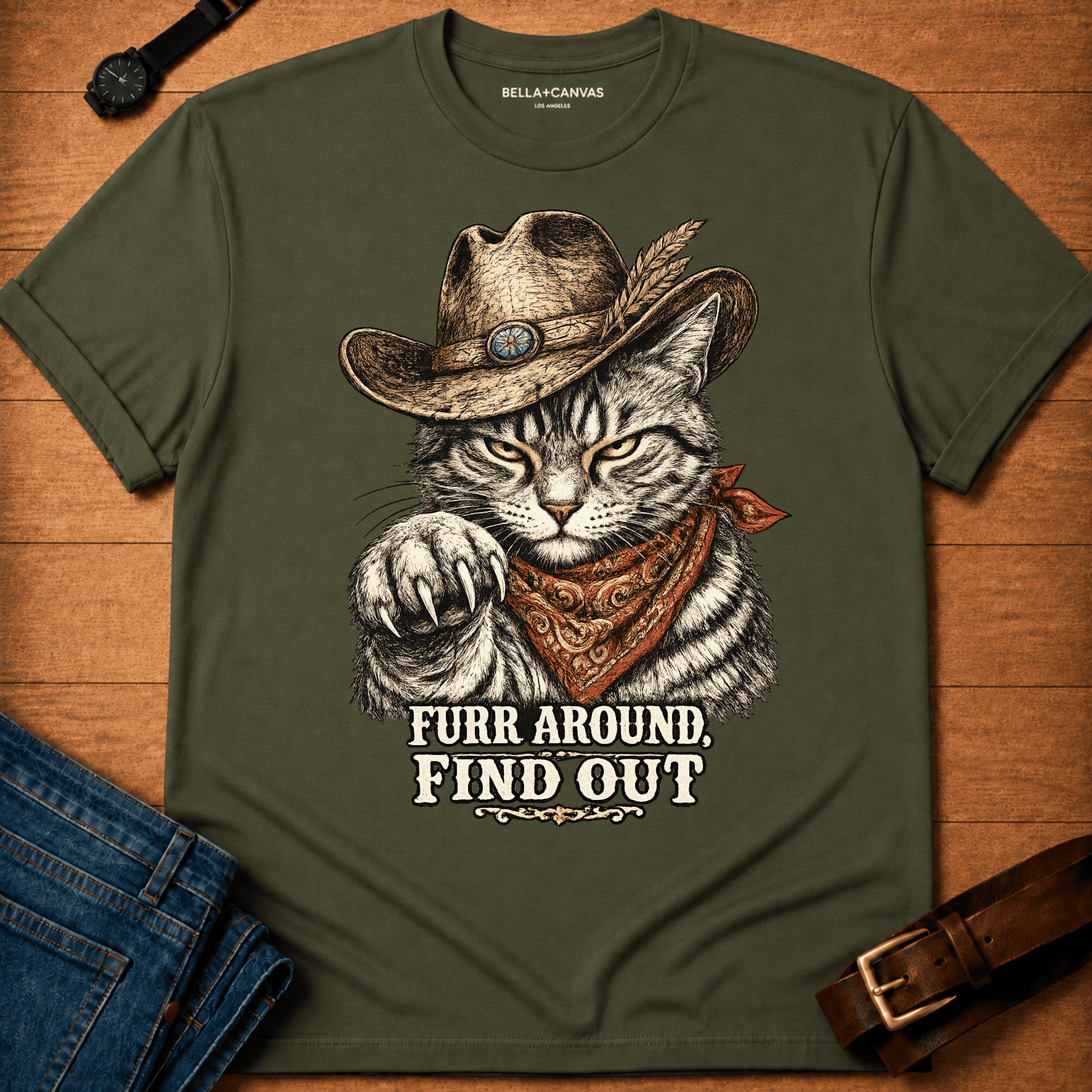 Furr Around Tabby T-shirt