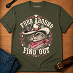 Furr Around Pink Trim t-shirt