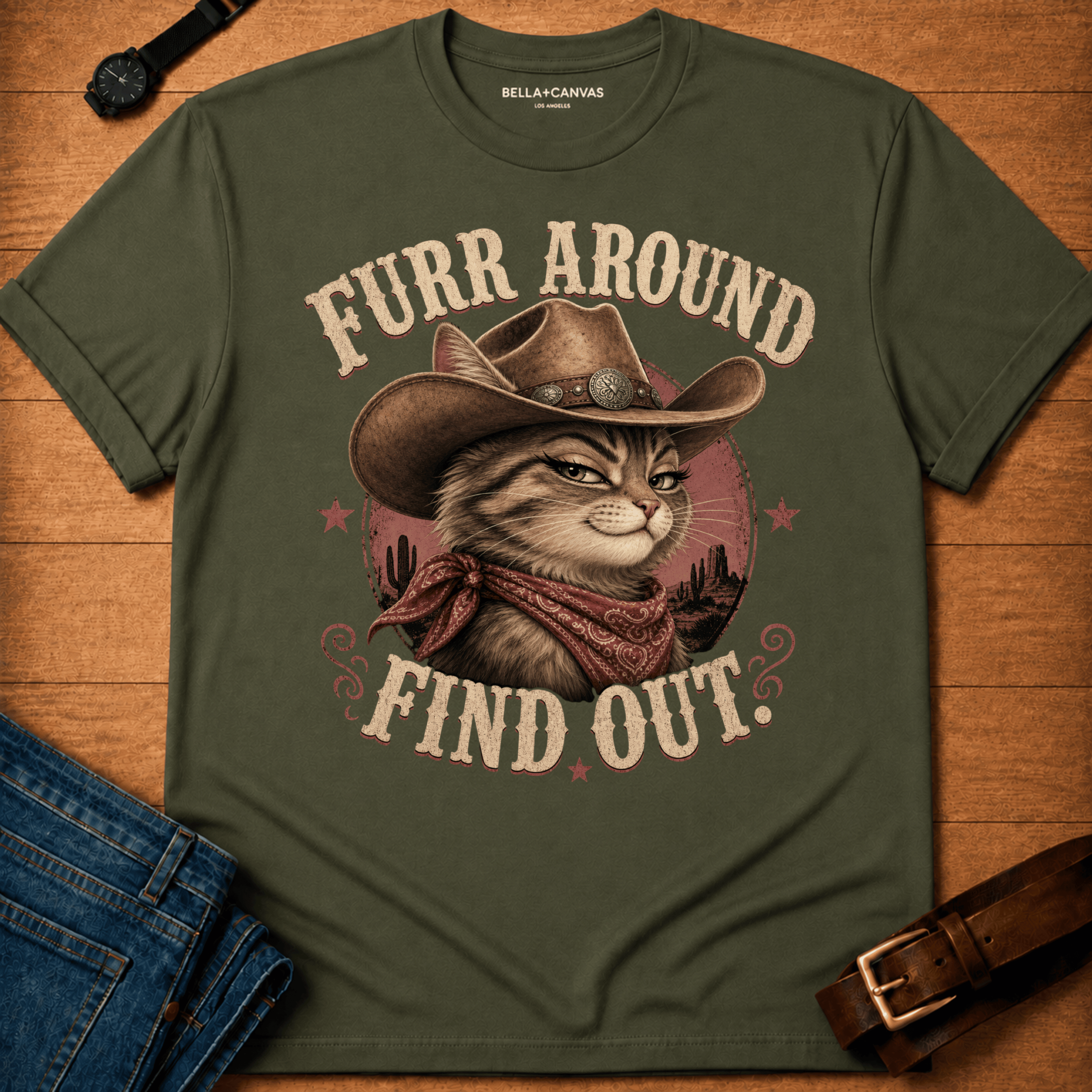 Furr Around Desert T-shirt
