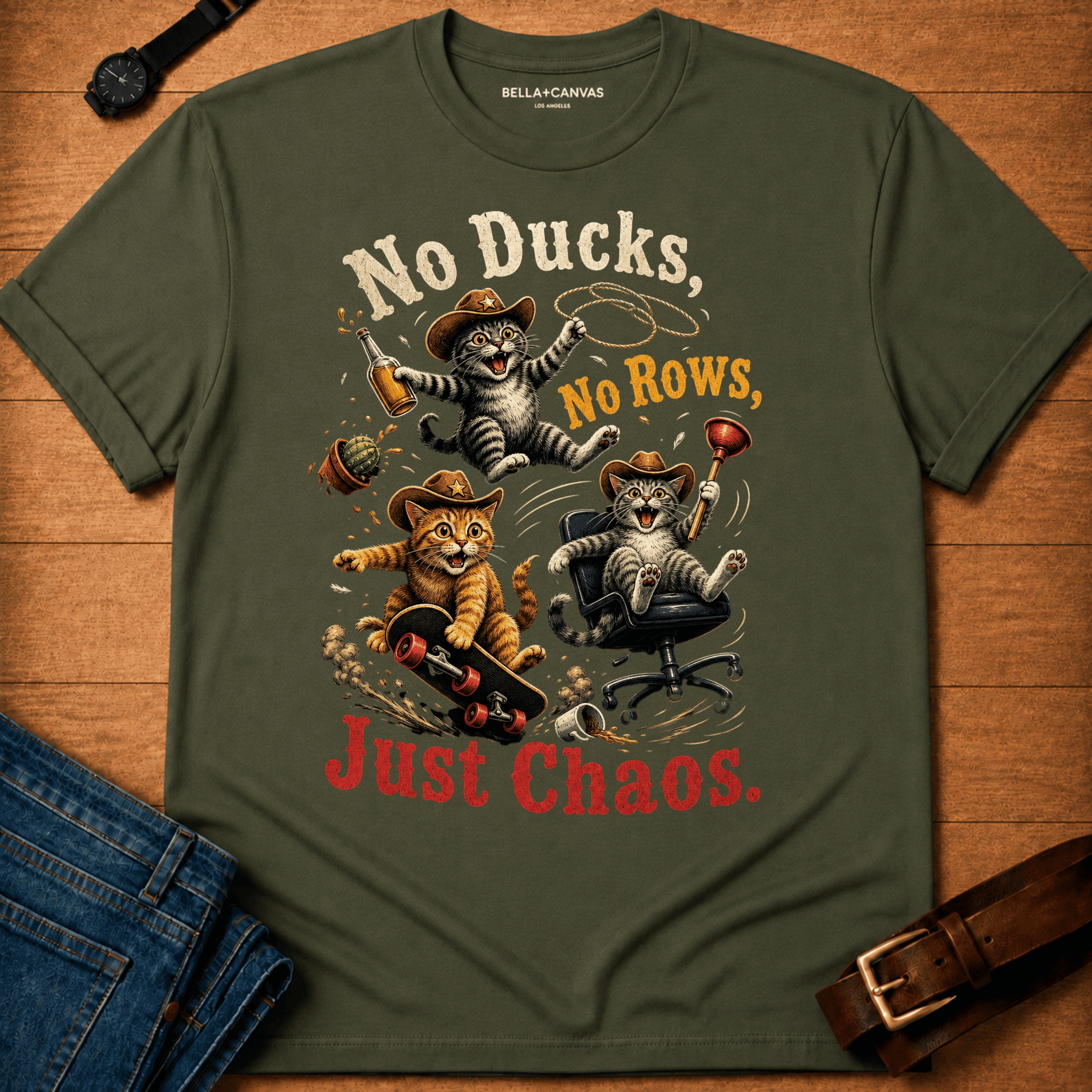 No Ducks with a skateboard T-shirt