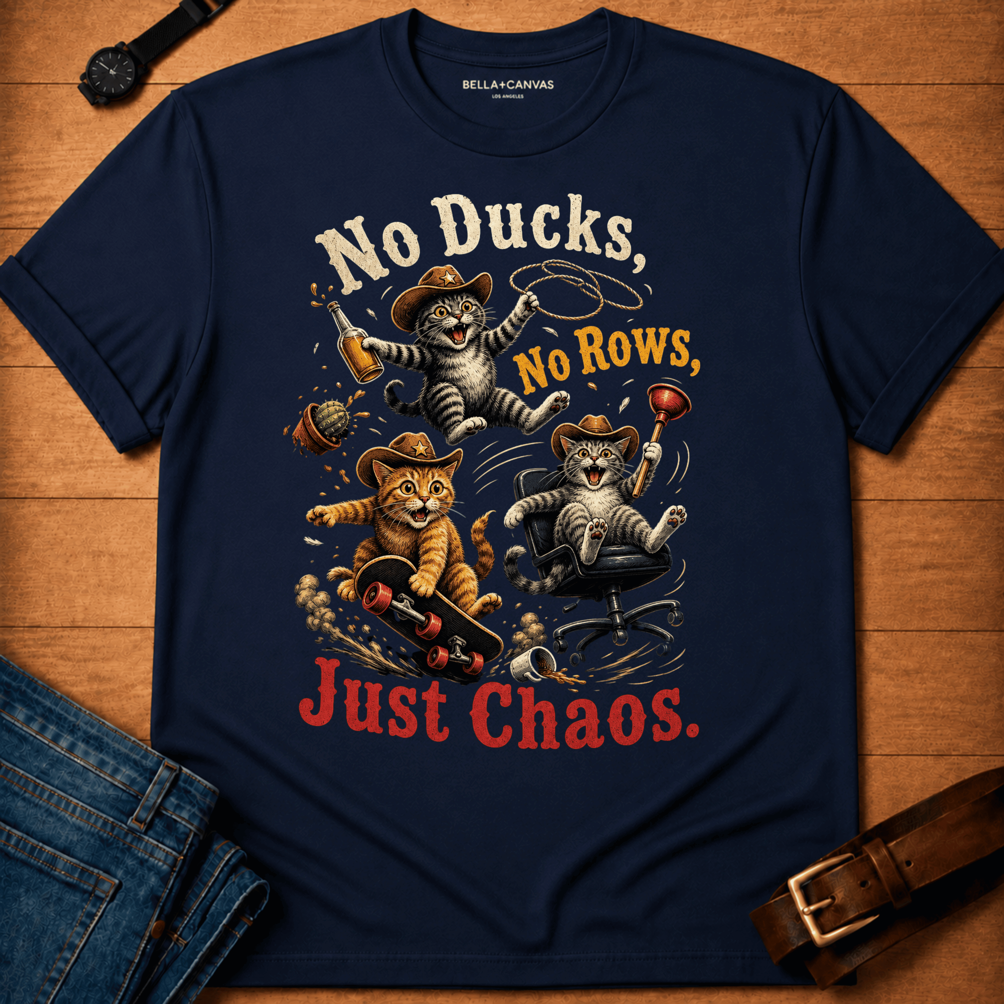 No Ducks with a skateboard T-shirt