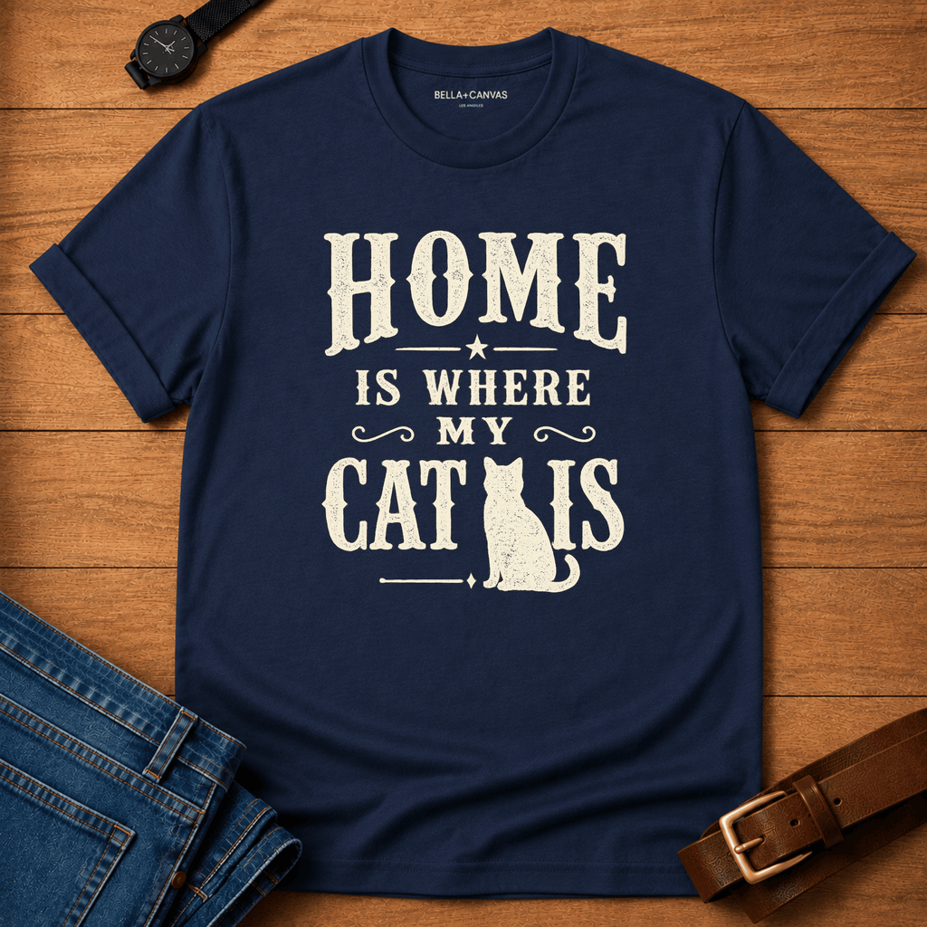 Home is Where My Cat is T-shirt