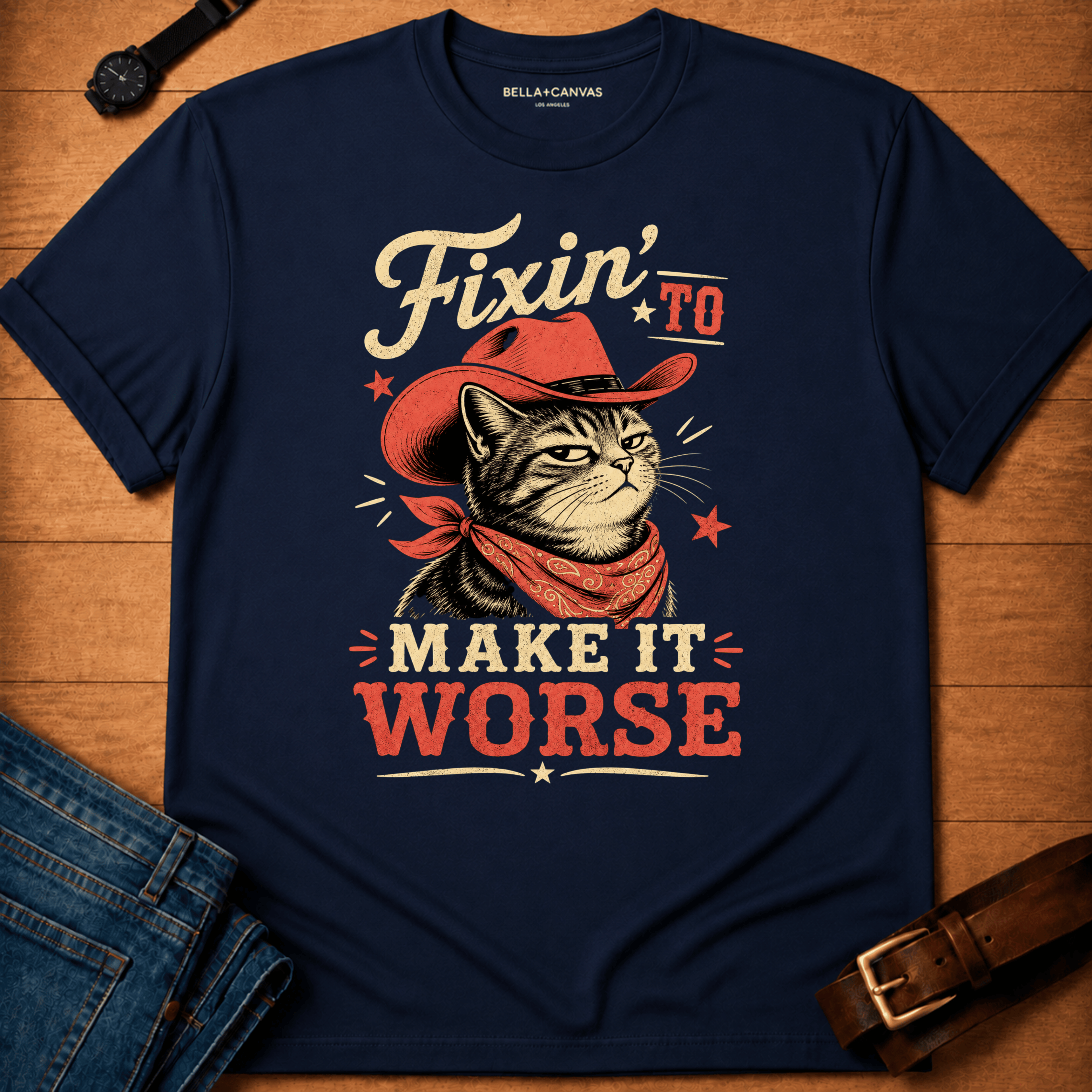 Fixin' to Make it Worse (red hat) t-shirt